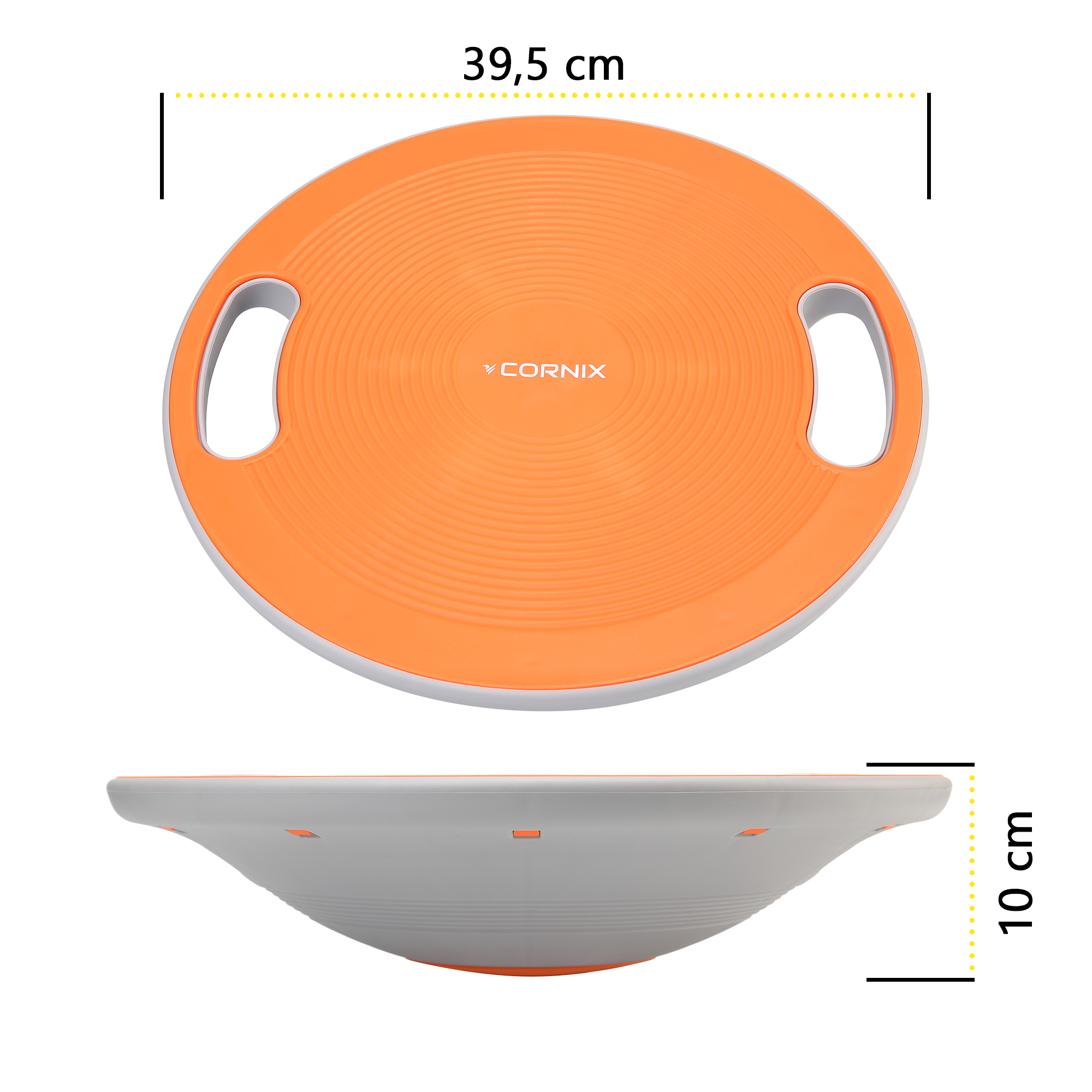 Балансувальна платформа Cornix кругла, пластикова XR-0444 Orange/Grey — мініатюра 6