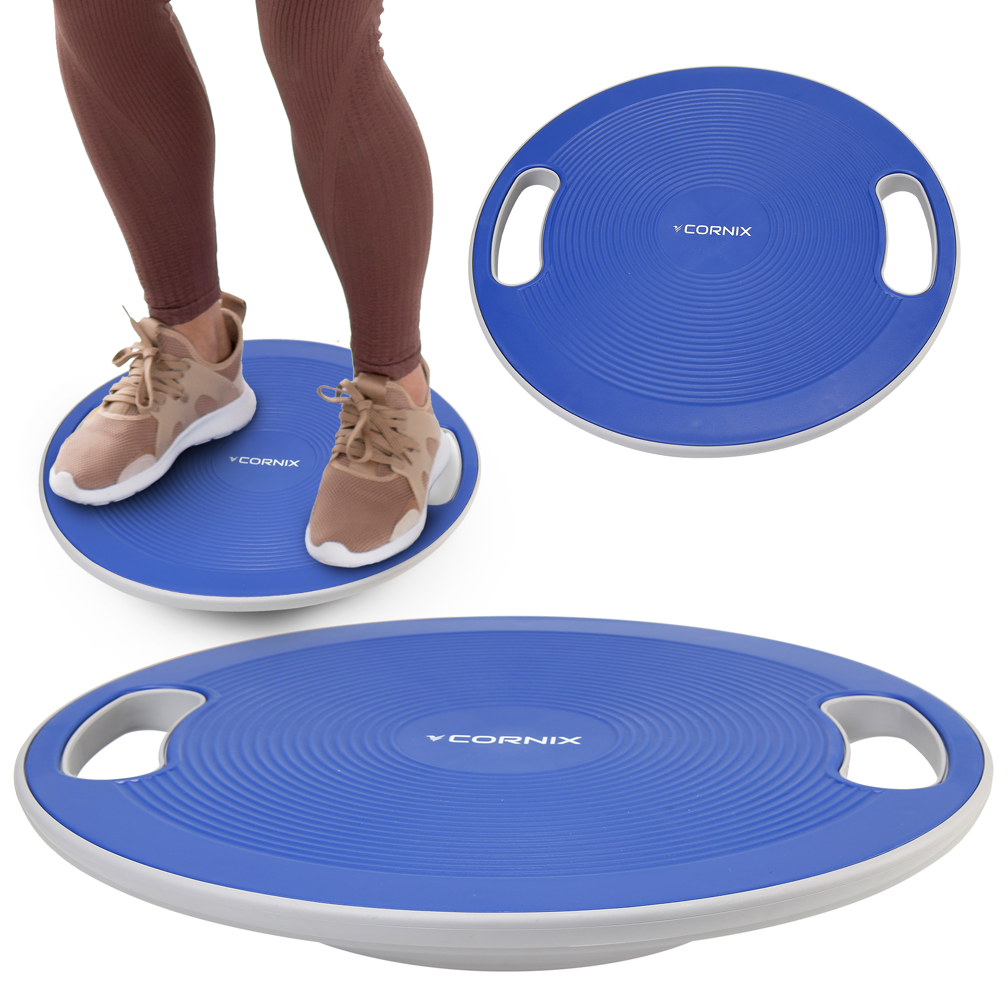 Балансувальна платформа Cornix кругла, пластикова XR-0445 Blue/Grey — фото 1