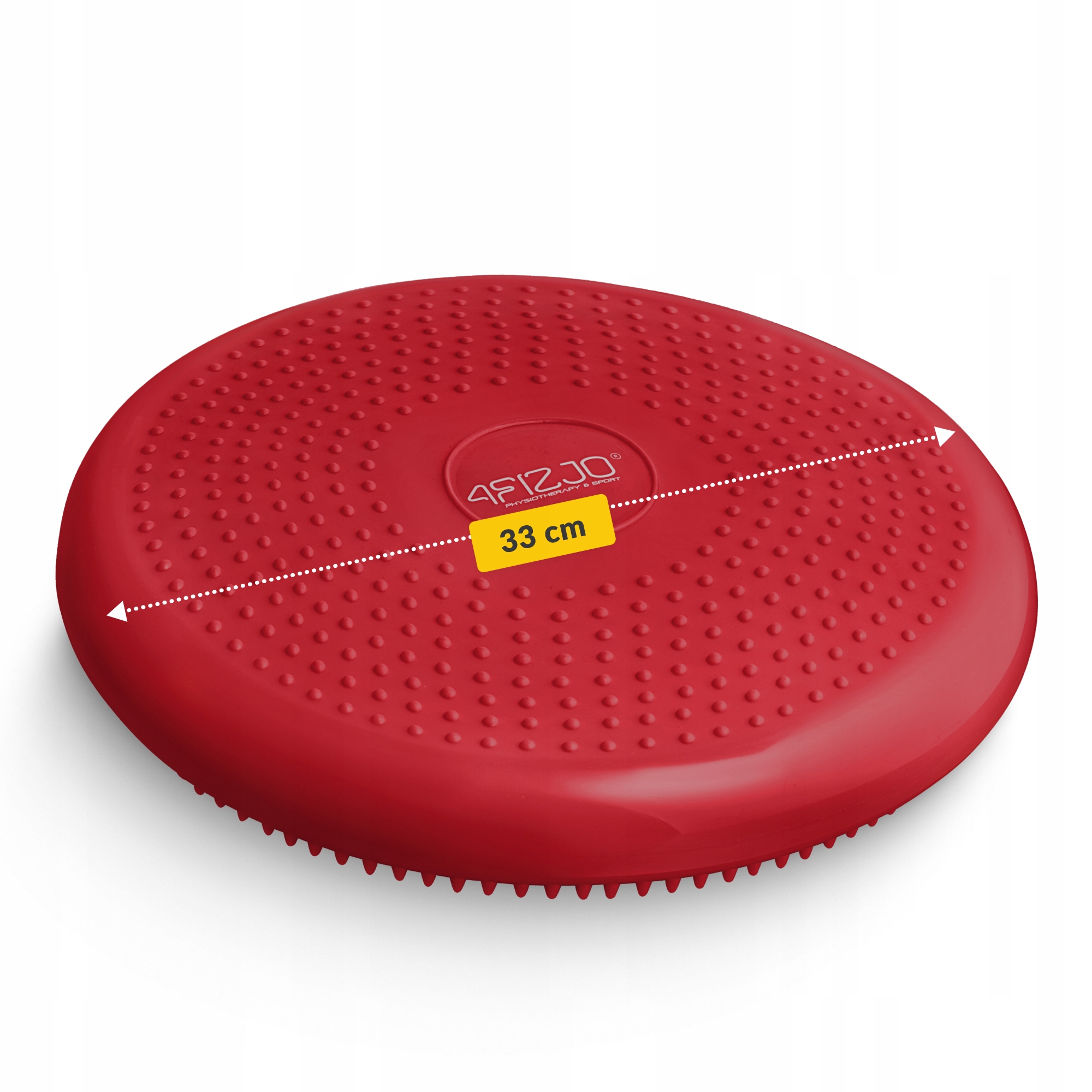 Балансувальна подушка-диск 4FIZJO PRO+ 33 см сенсомоторна, масажна Red (P-5907739314451) — фото 3