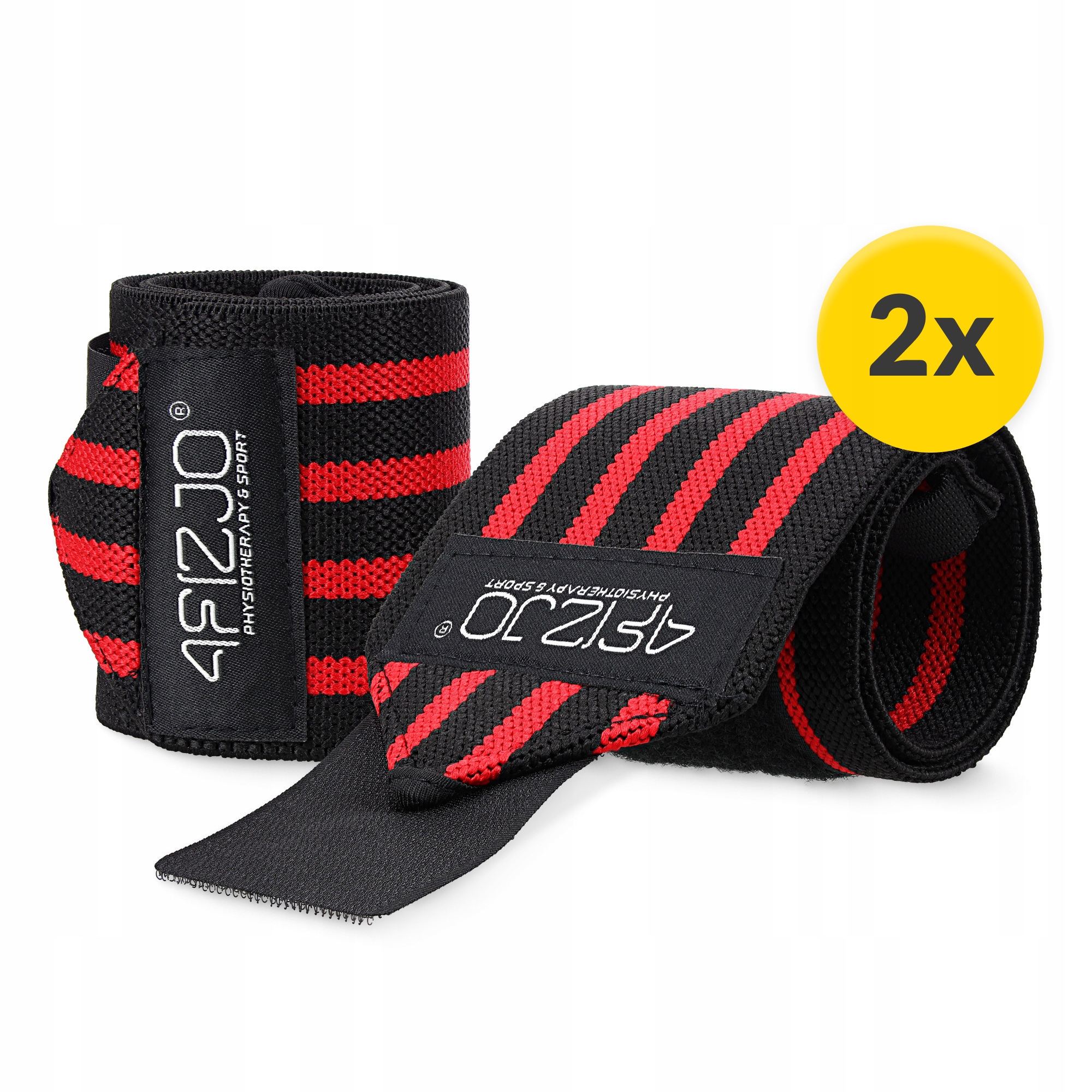 Бинти для зап'ясть (кистьові бинти) 4FIZJO Wrist Wraps Black/Red (P-5907739313003) — фото 5