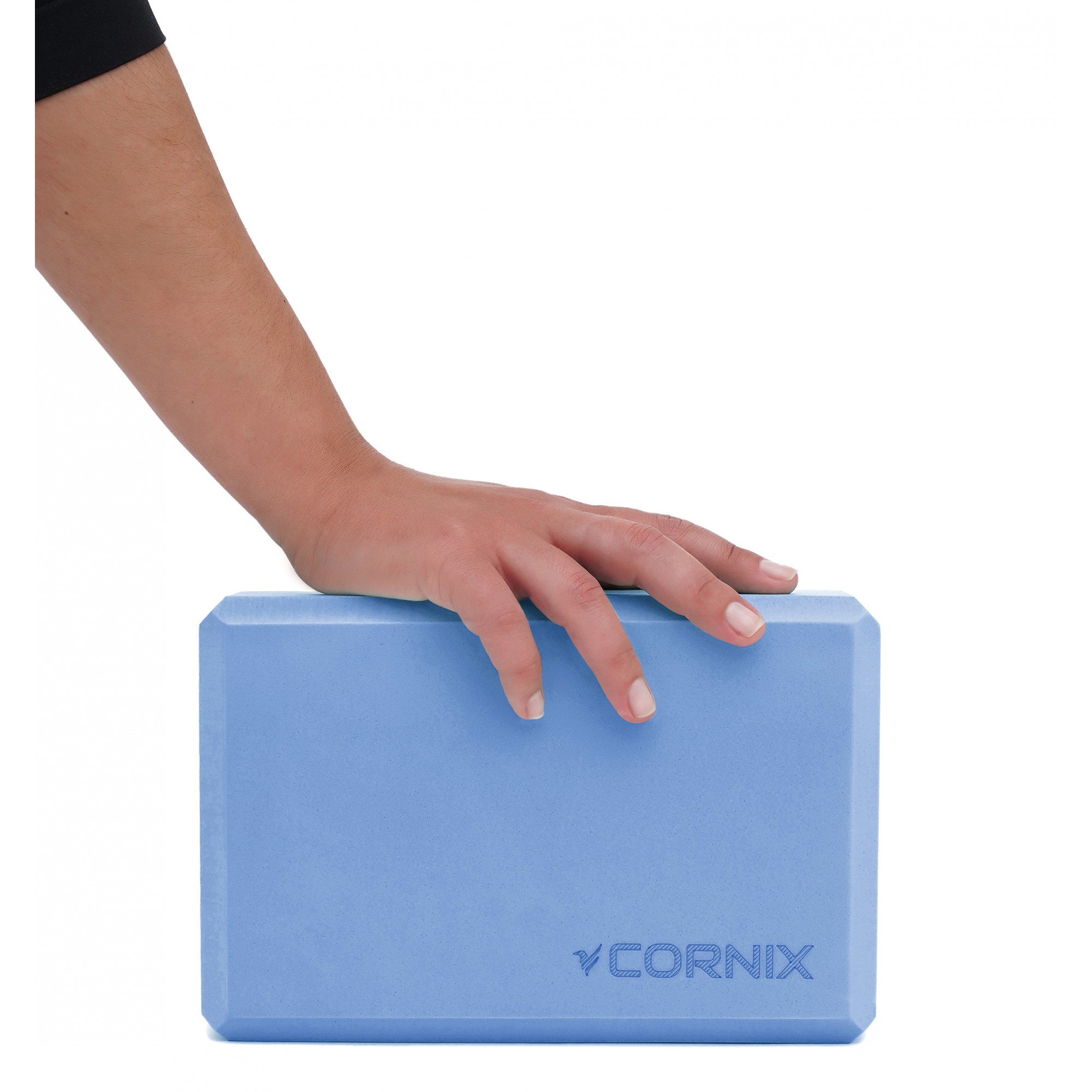 Блок для йоги Cornix EVA 22.8 x 15.2 x 7.6 см XR-0102 Blue — фото 4