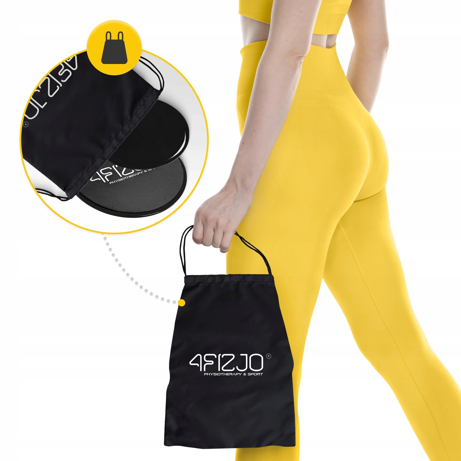 Диски-слайдери для ковзання (глайдингу) 4FIZJO Sliding Disc Black (P-5907739313355) — мініатюра 9