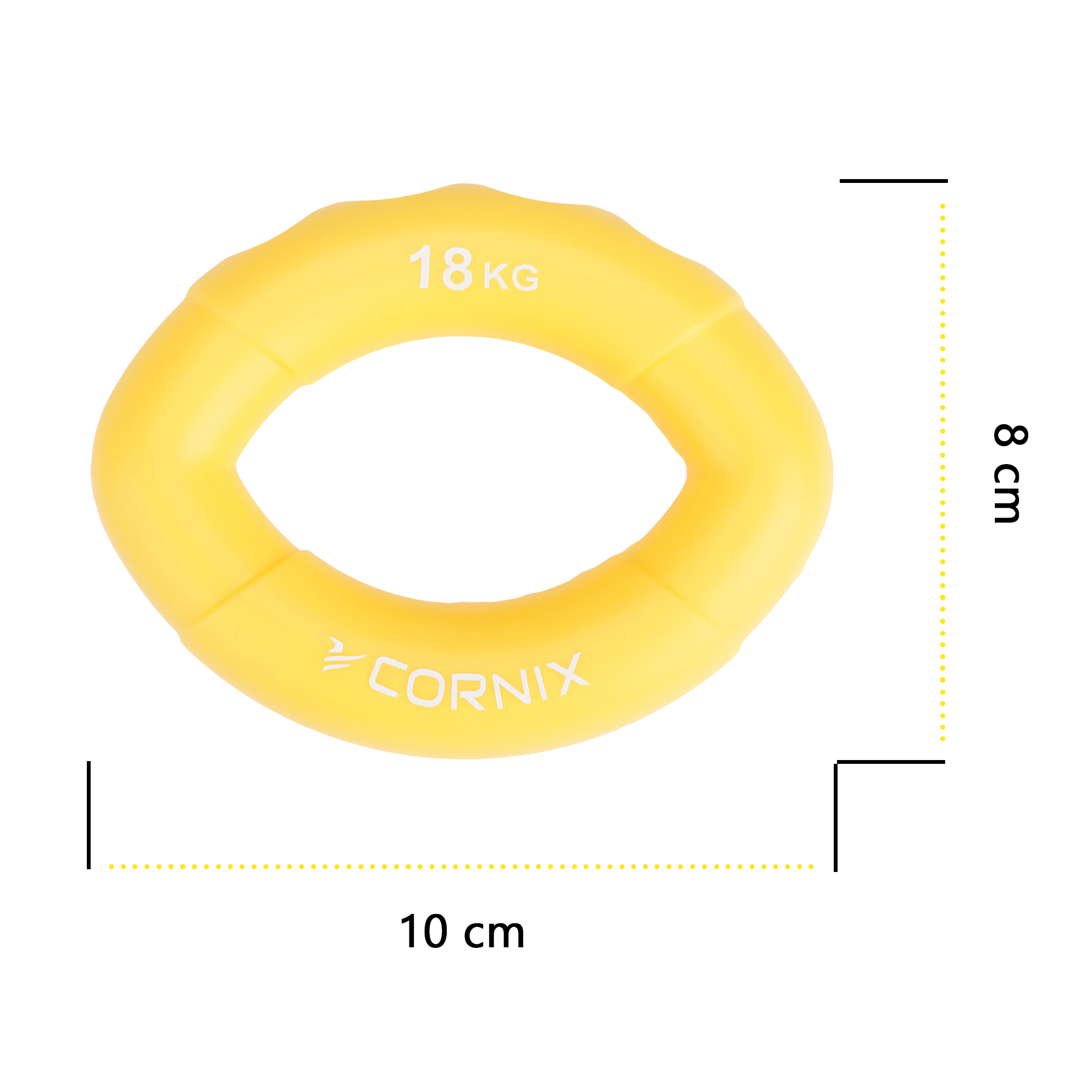 Еспандер кистьовий силіконовий Cornix 18 кг XR-0073 — мініатюра 8