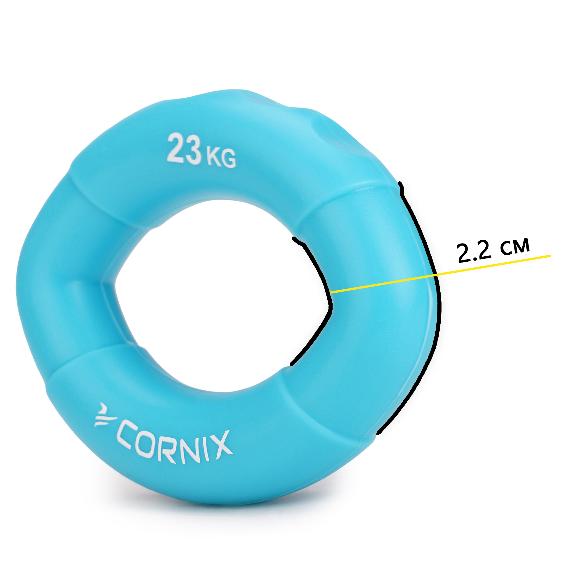 Еспандер кистьовий силіконовий Cornix 23 кг XR-0074 — мініатюра 6