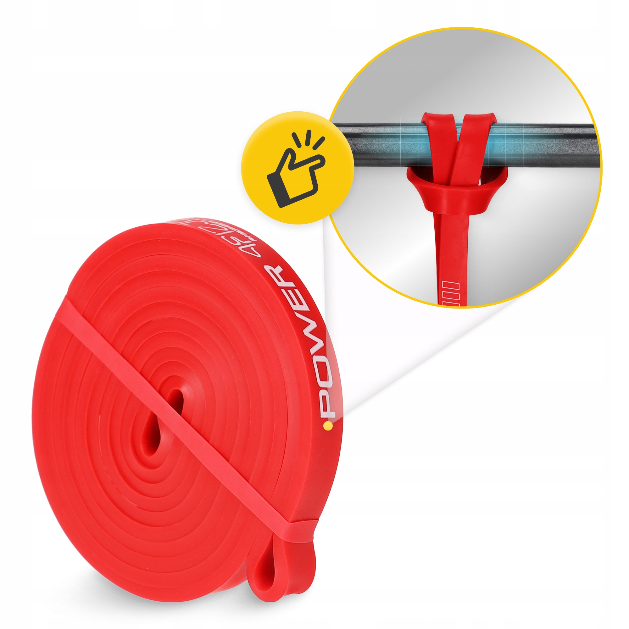Еспандер-петля 4FIZJO Power Band 13 мм 6-10 кг резина для фітнесу і спорту Red (P-5907222931059) — фото 3
