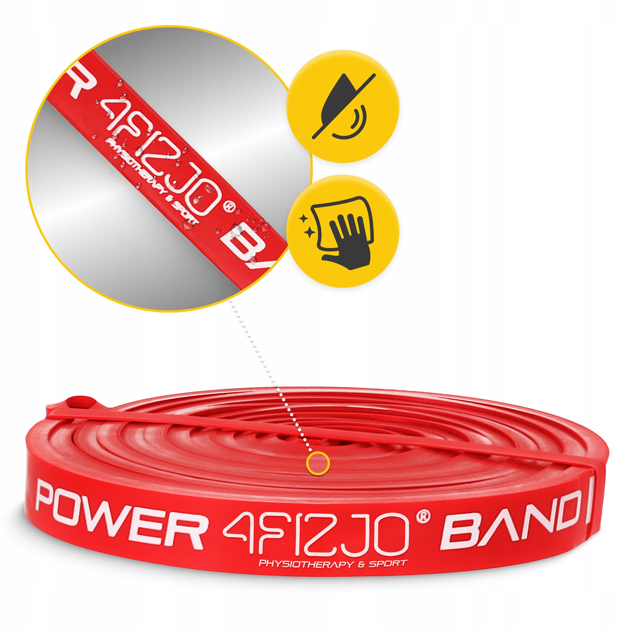 Еспандер-петля 4FIZJO Power Band 13 мм 6-10 кг резина для фітнесу і спорту Red (P-5907222931059) — мініатюра 7