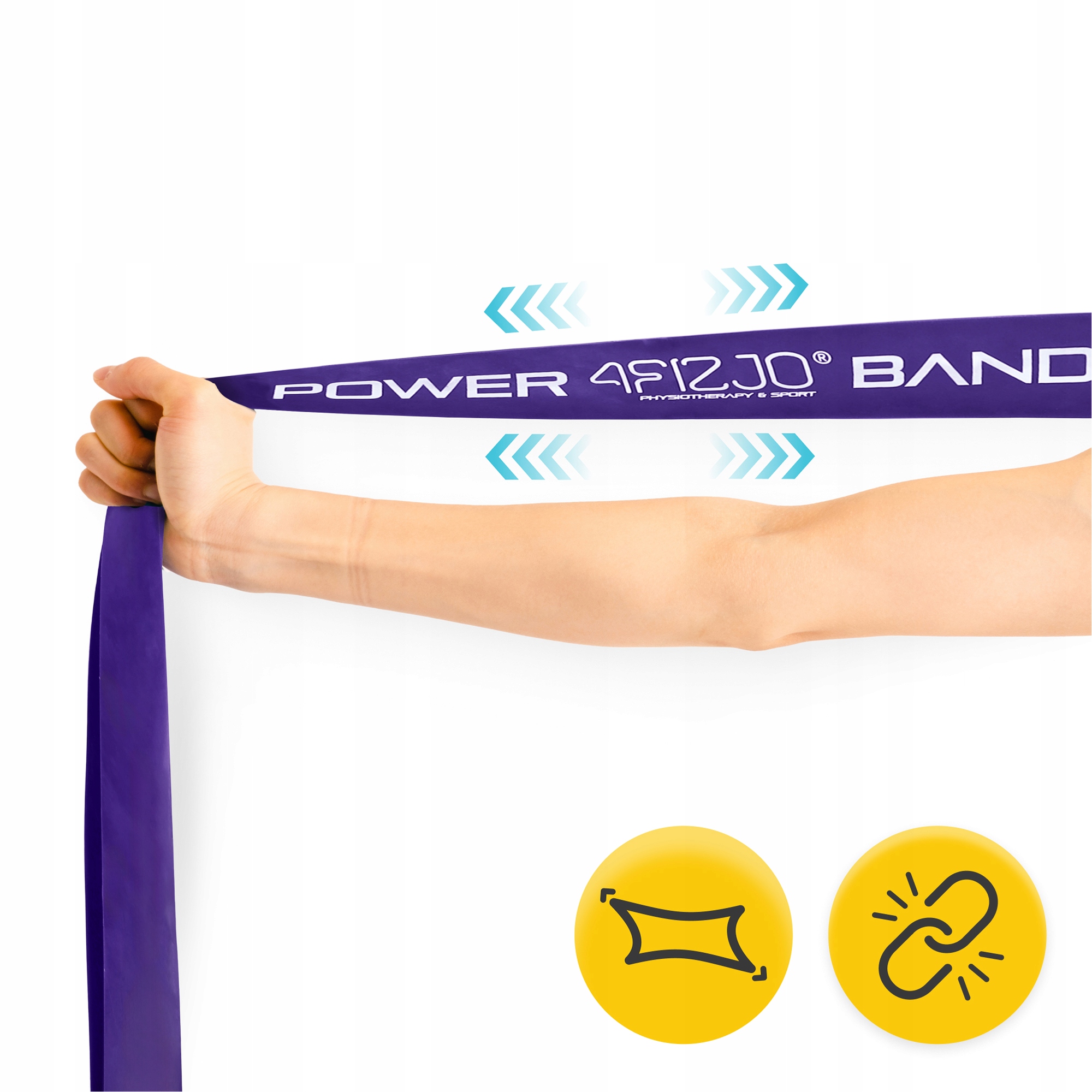 Еспандер-петля 4FIZJO Power Band 32 мм 17-26 кг резинка для фітнесу і спорту Violet (P-5907222931073) — фото 4