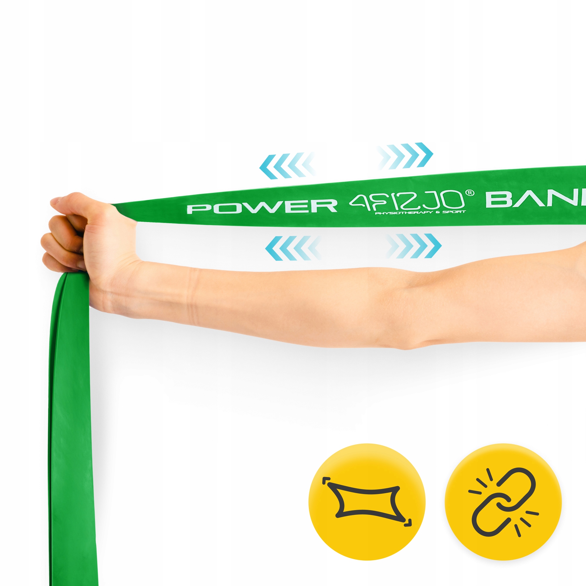Еспандер-петля 4FIZJO Power Band 45 мм 26-36 кг резина для фітнесу і спорту Green (P-5907222931080) — фото 2