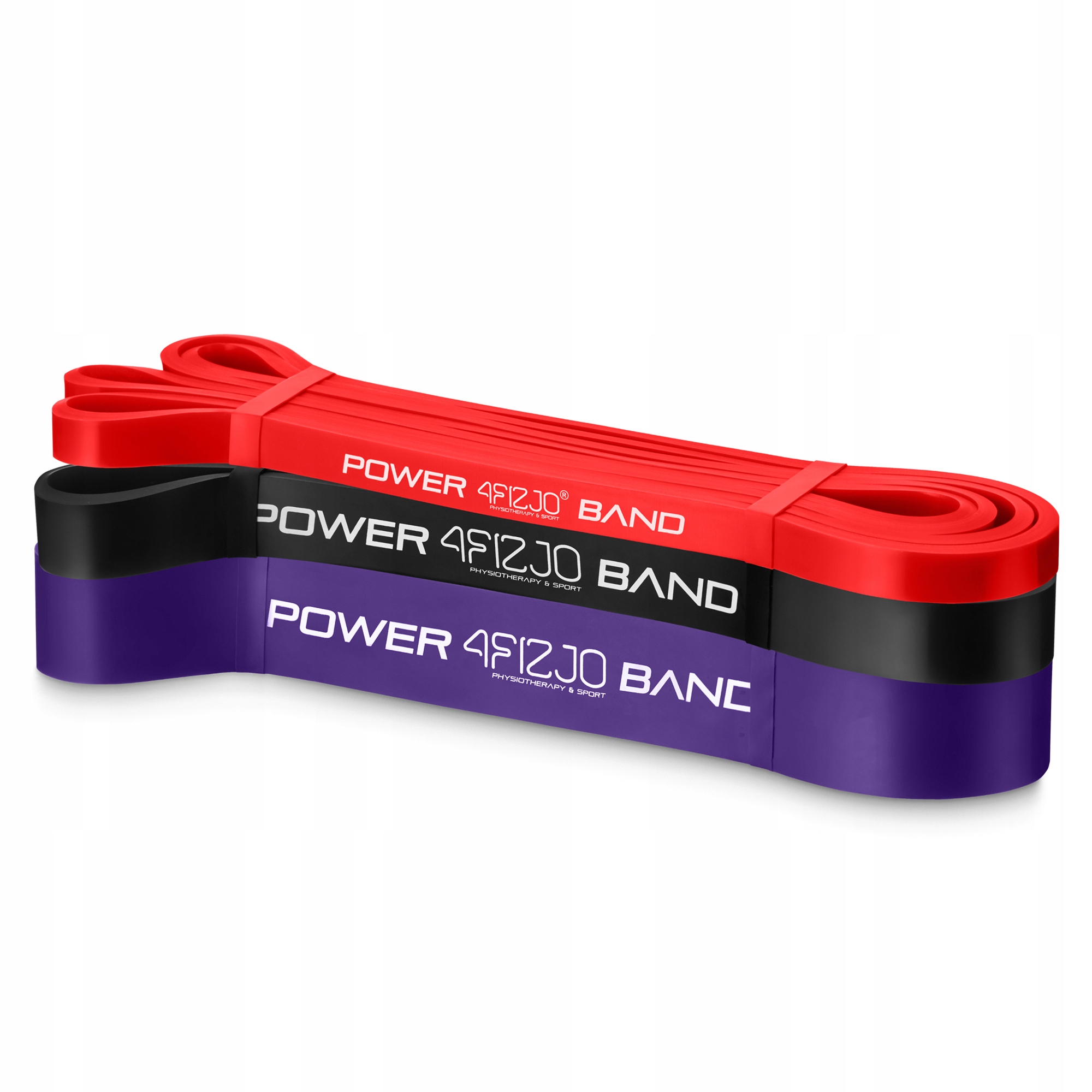 Еспандер-петля 4FIZJO Power Band 6-26 кг резина для фітнесу і спорту, набір 3 шт Mix (P-5907222931554) — мініатюра 9