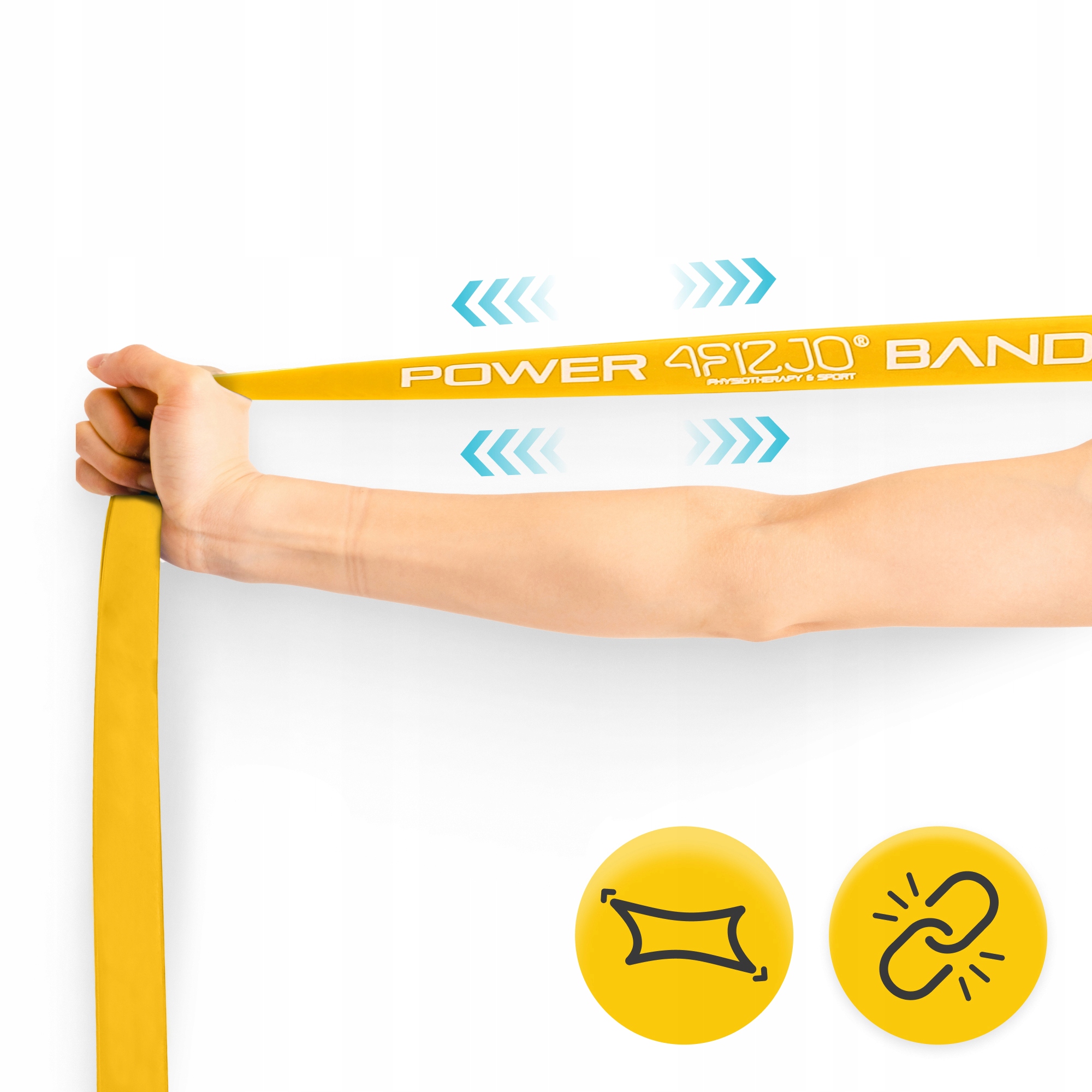 Еспандер-петля 4FIZJO Power Band 8 мм 2-5 кг резина для фітнесу і спорту Yellow (P-5907222931783) — фото 5
