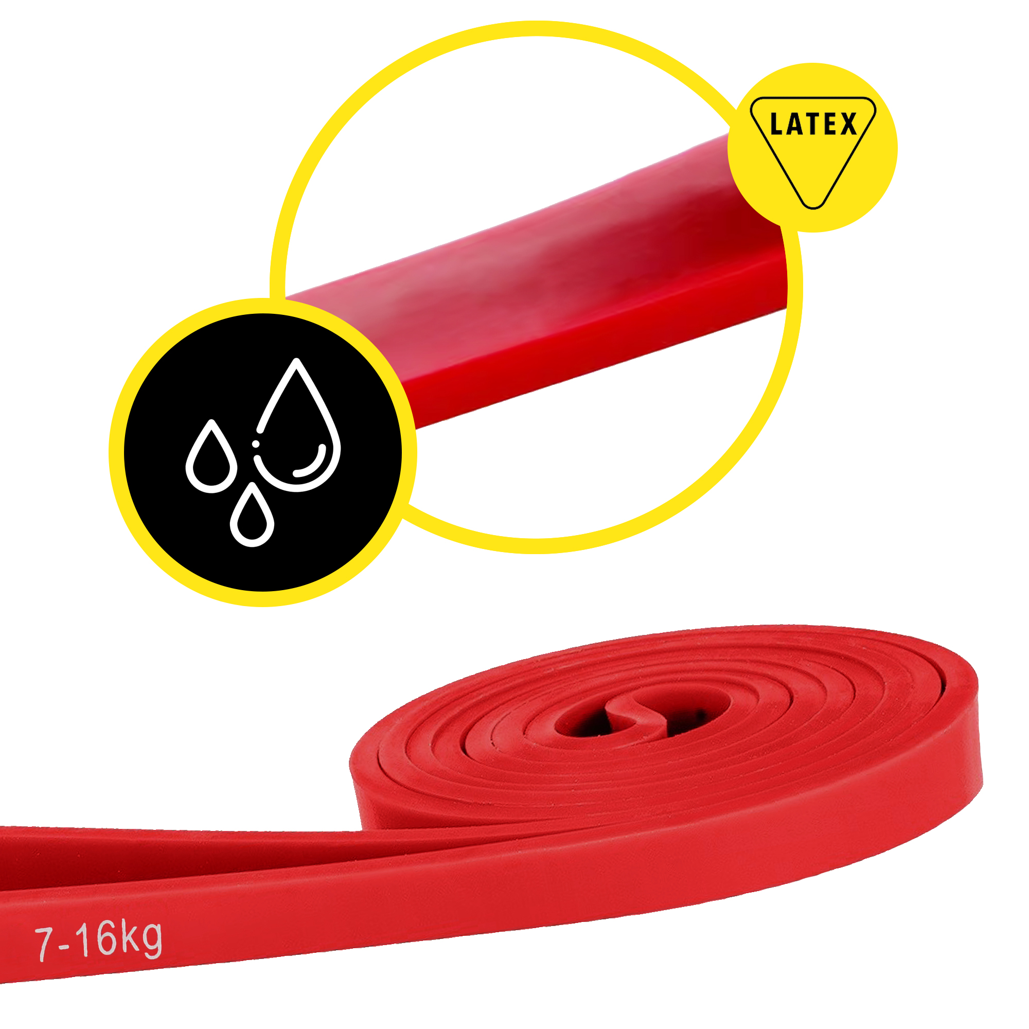 Еспандер-петля Cornix Power Band 13 мм 7-16 кг (резина для фітнесу та спорту) XR-0058 — мініатюра 6