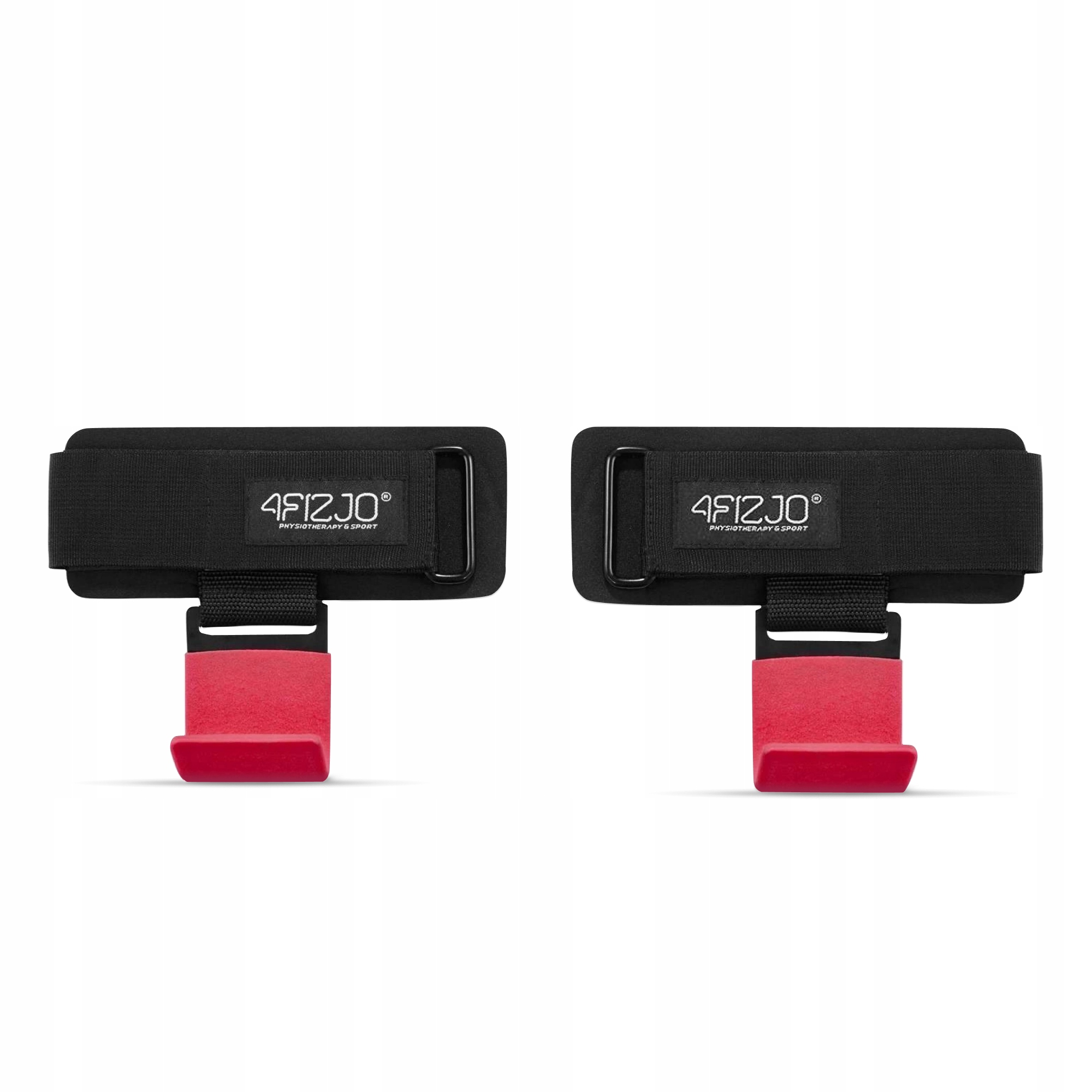 Гачки для перекладини та тяги 4FIZJO Hooks Black/Red (P-5907739314789) — фото 2