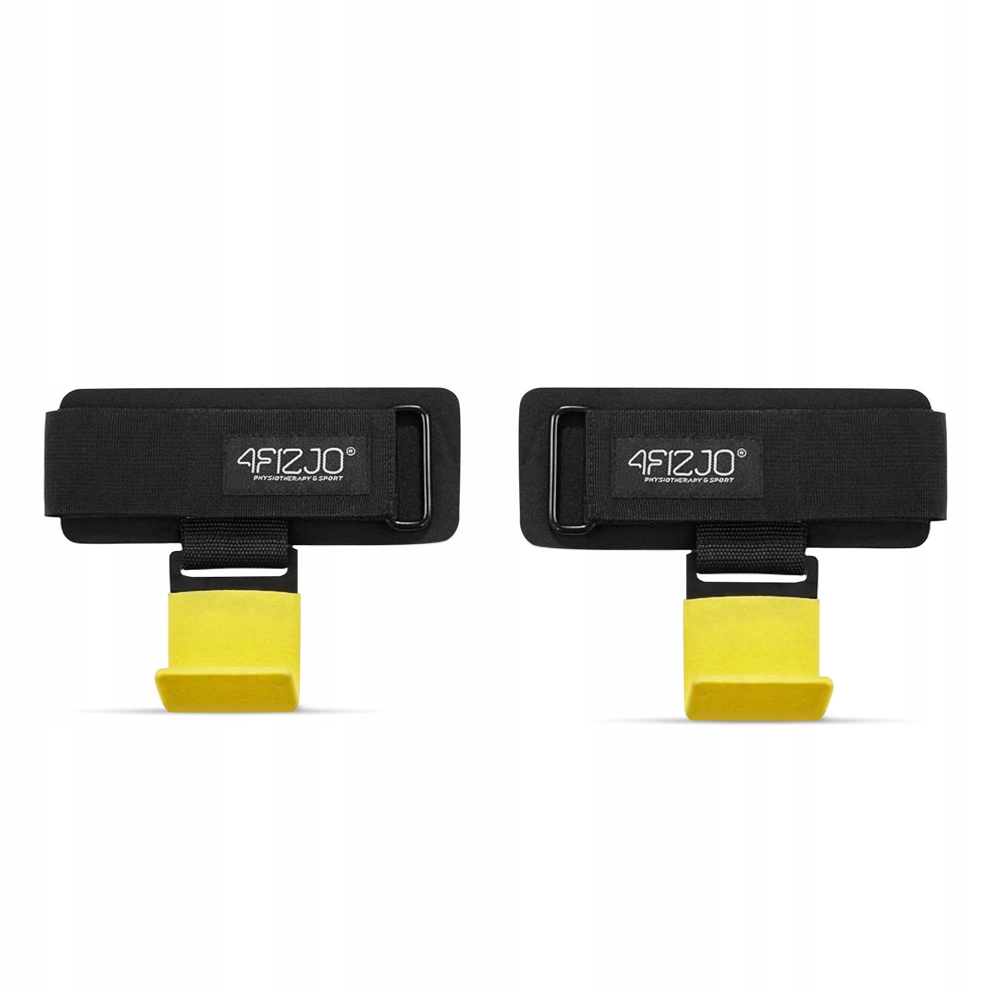 Гачки для перекладини та тяги 4FIZJO Hooks Black/Yellow (P-5907739311078) — фото 3