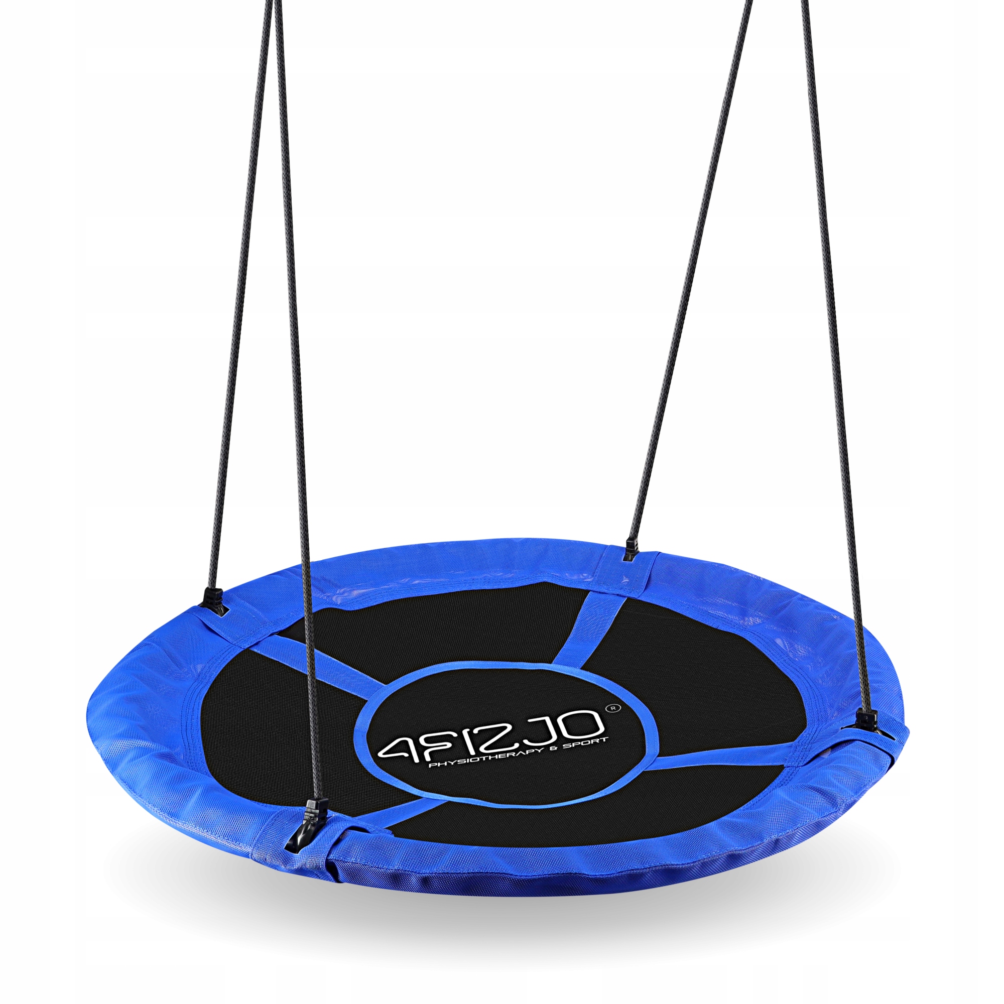 Гойдалка-гніздо кругла 4FIZJO XL 110 см Black/Blue (P-5907739316677) — мініатюра 10