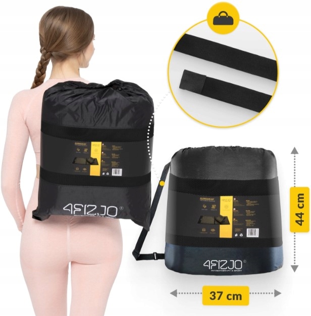 Килимок акупунктурний з подушкою 4FIZJO Ergo Mat XL Аплікатор Кузнєцова Black/Gold (P-5907739313843) — мініатюра 6