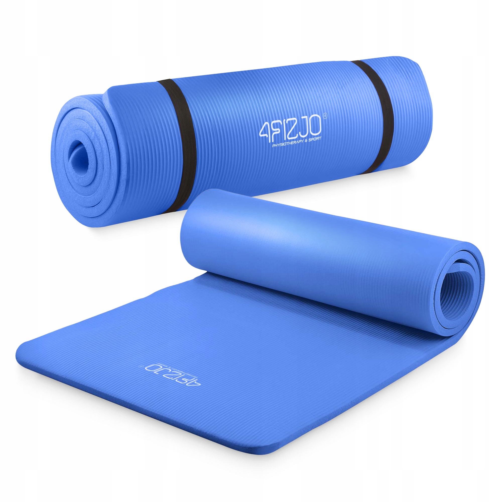 Килимок (мат) спортивний 4FIZJO NBR 180 x 60 x 1 см для йоги та фітнесу Navy Blue (P-5907739316974) — мініатюра 6