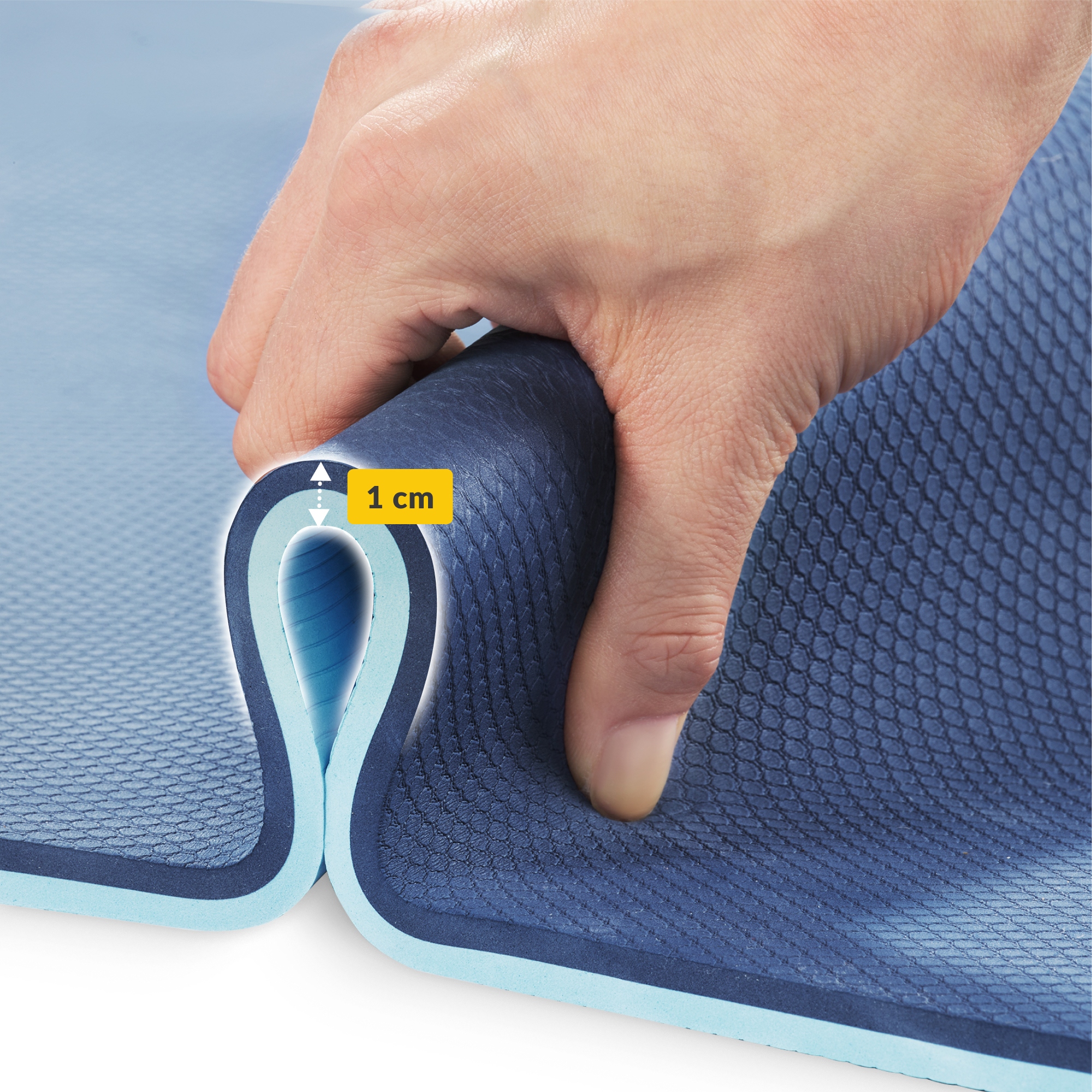 Килимок (мат) спортивний 4FIZJO TPE 180 x 60 x 1 см для йоги та фітнесу Blue/Sky Blue (P-5907739317094) — мініатюра 10
