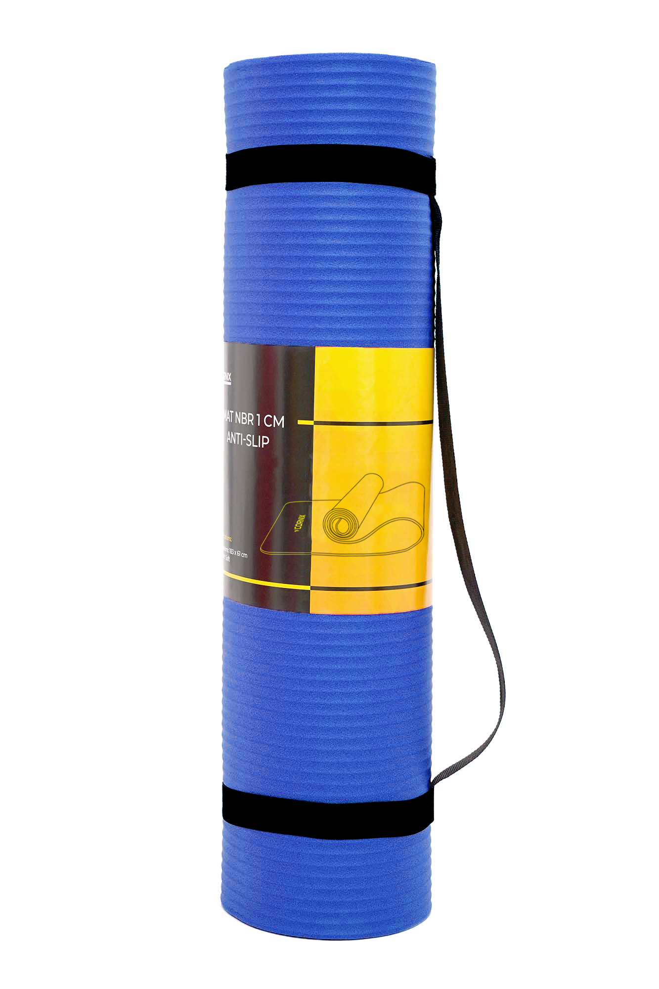 Килимок спортивний Cornix NBR 183 x 61 x 1 cм для йоги та фітнесу XR-0009 Blue — фото 4