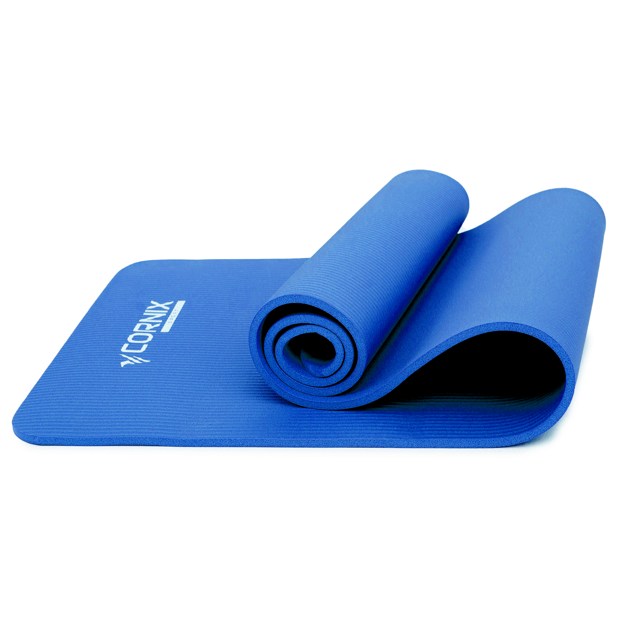 Килимок спортивний Cornix NBR 183 x 61 x 1 cм для йоги та фітнесу XR-0009 Blue — мініатюра 6