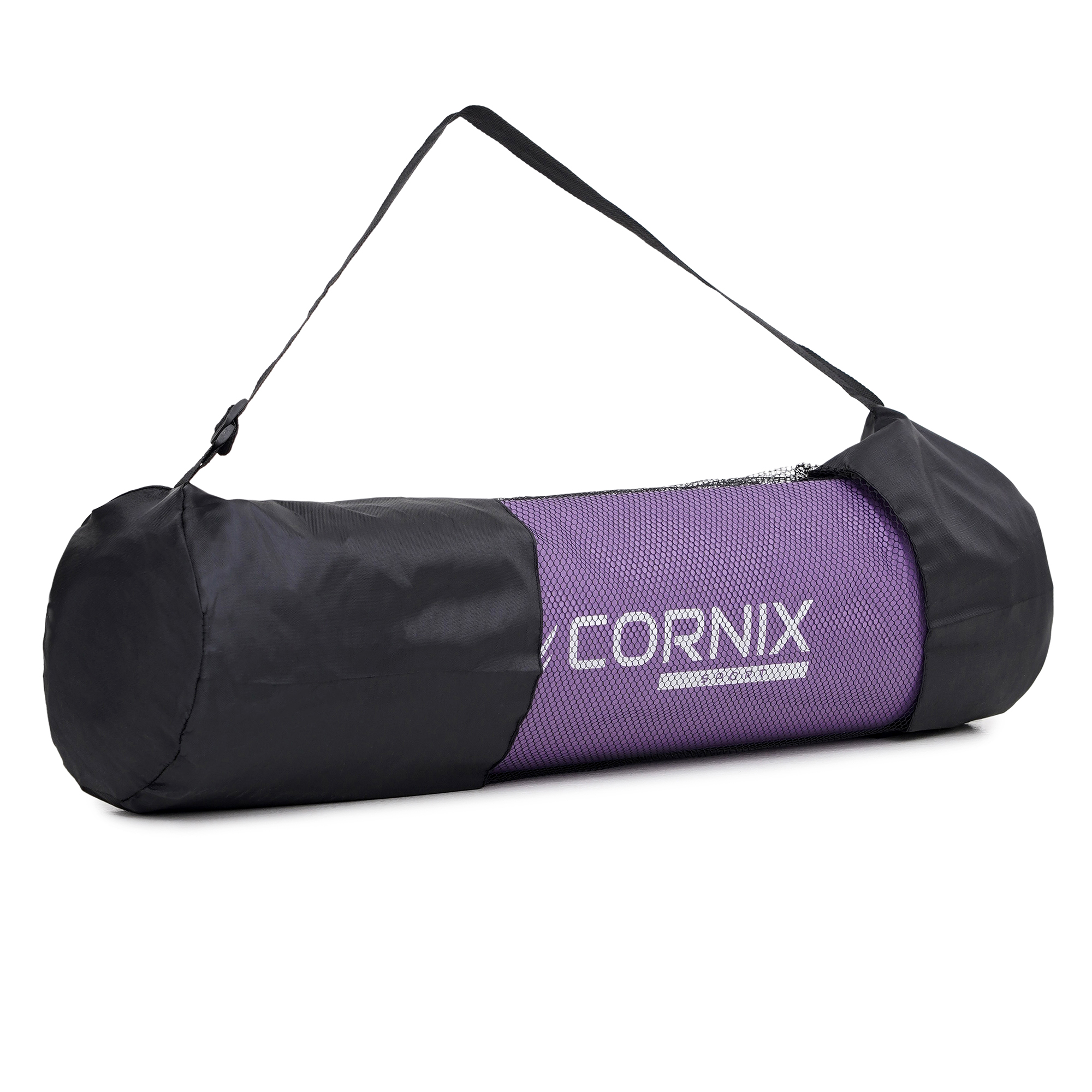 Килимок спортивний Cornix NBR 183 x 61 x 1 cм для йоги та фітнесу XR-0011 Violet — фото 2
