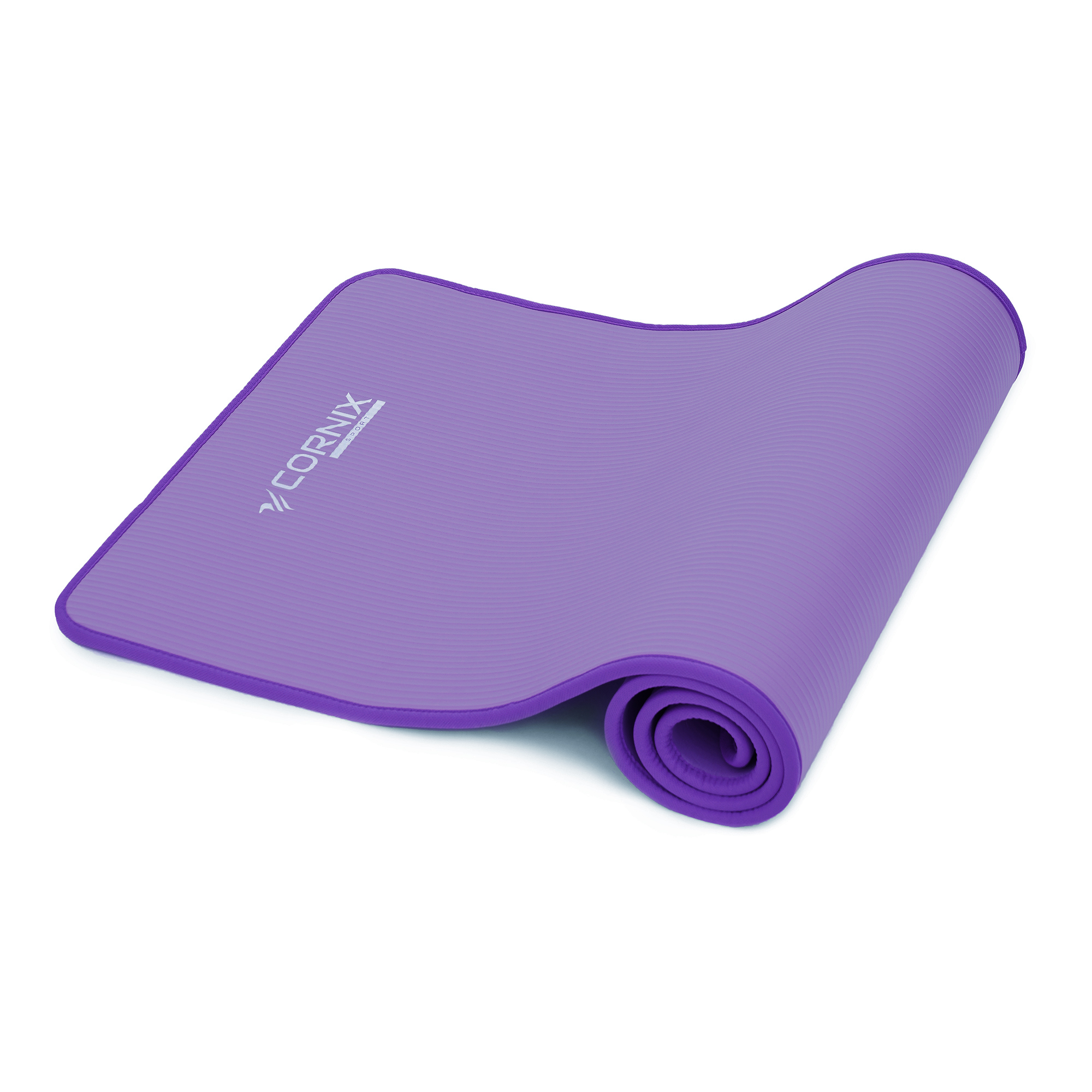 Килимок спортивний Cornix NBR 183 x 61 x 1 cм для йоги та фітнесу XR-0093 Purple/Purple — фото 4
