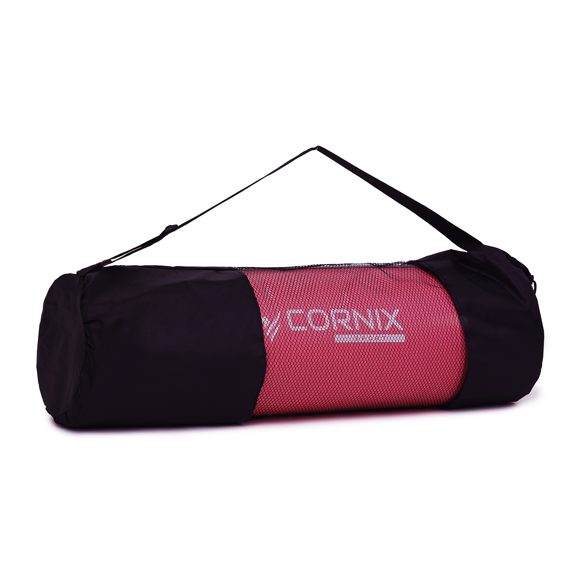 Килимок спортивний Cornix NBR 183 x 61 x 1 cм для йоги та фітнесу XR-0095 Pink/Grey — фото 2