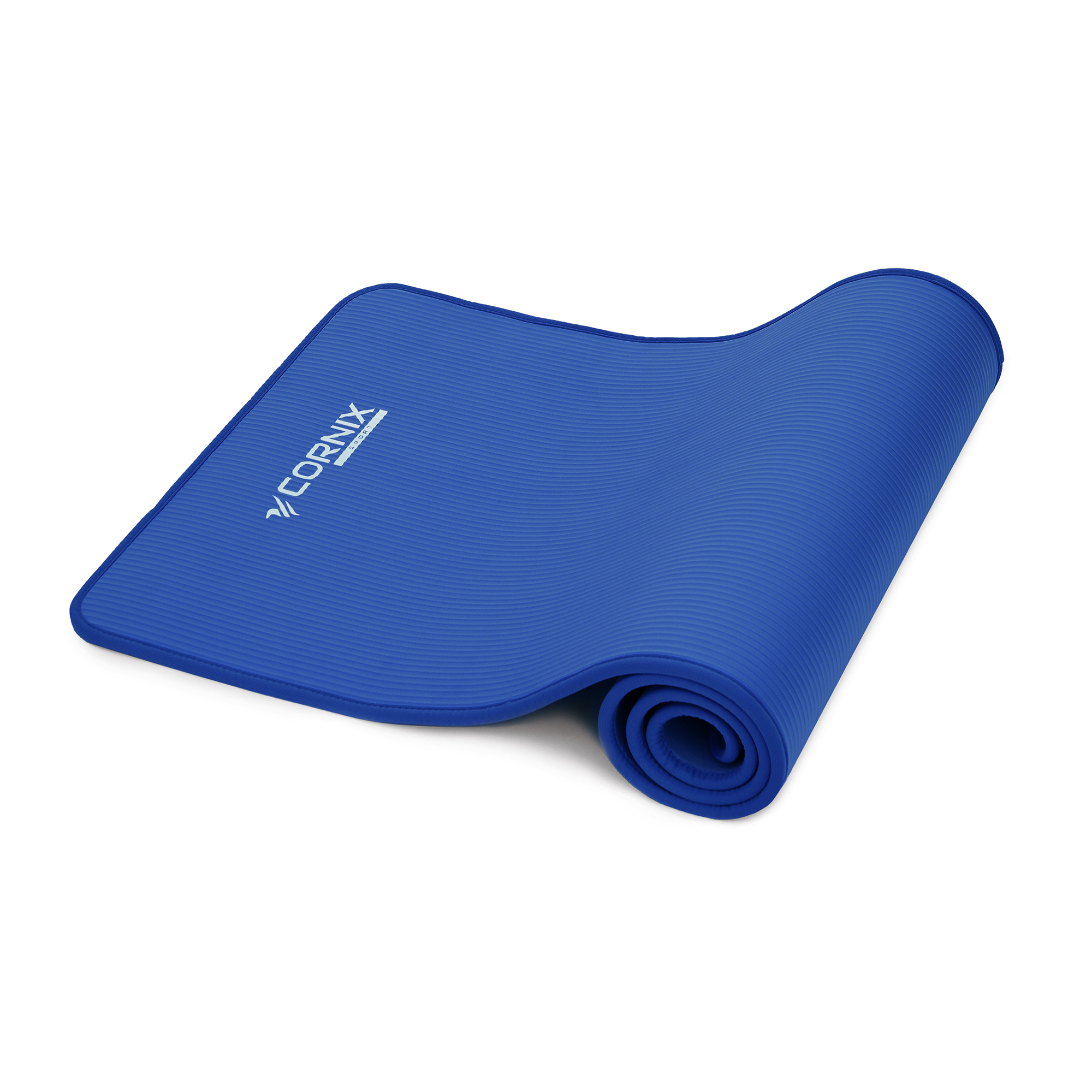 Килимок спортивний Cornix NBR 183 x 61 x 1 cм для йоги та фітнесу XR-0096 Blue/Blue — фото 4