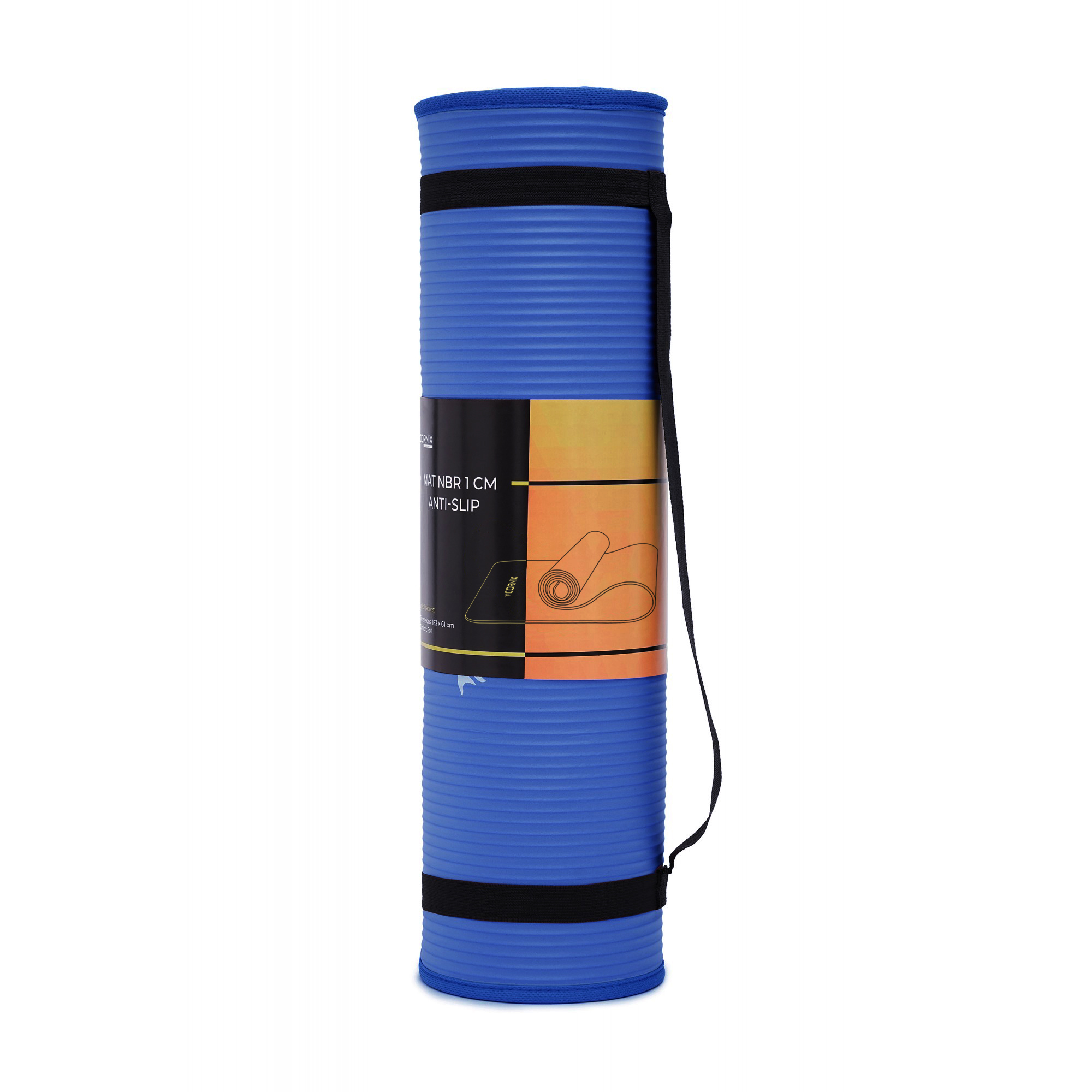 Килимок спортивний Cornix NBR 183 x 61 x 1 cм для йоги та фітнесу XR-0096 Blue/Blue — фото 2