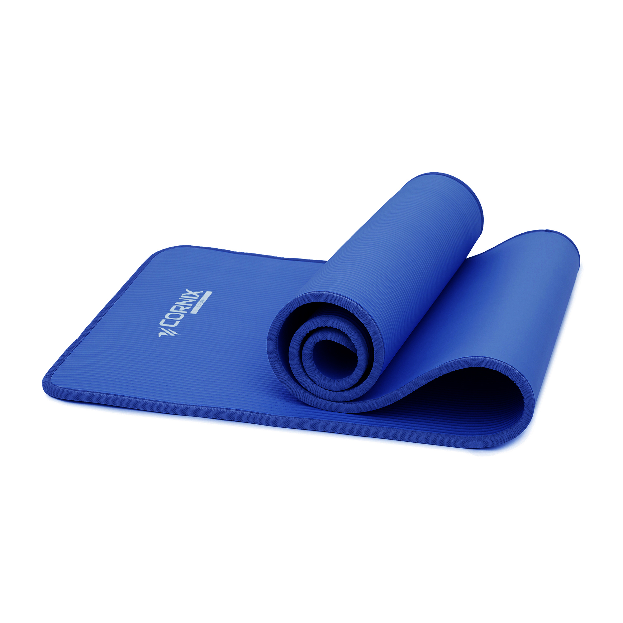 Килимок спортивний Cornix NBR 183 x 61 x 1 cм для йоги та фітнесу XR-0096 Blue/Blue — мініатюра 7