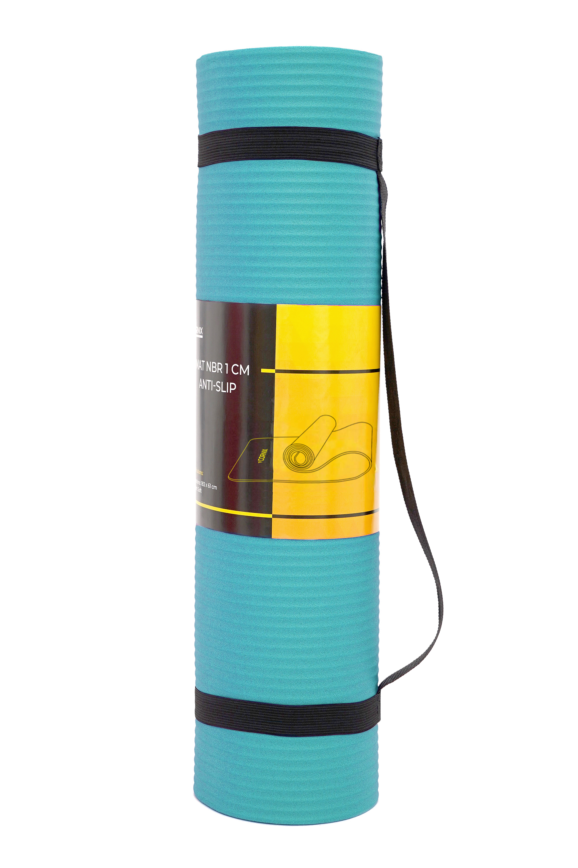 Килимок спортивний Cornix NBR 183 x 61 x 1 cм для йоги та фітнесу XR-0248 Mint — фото 2