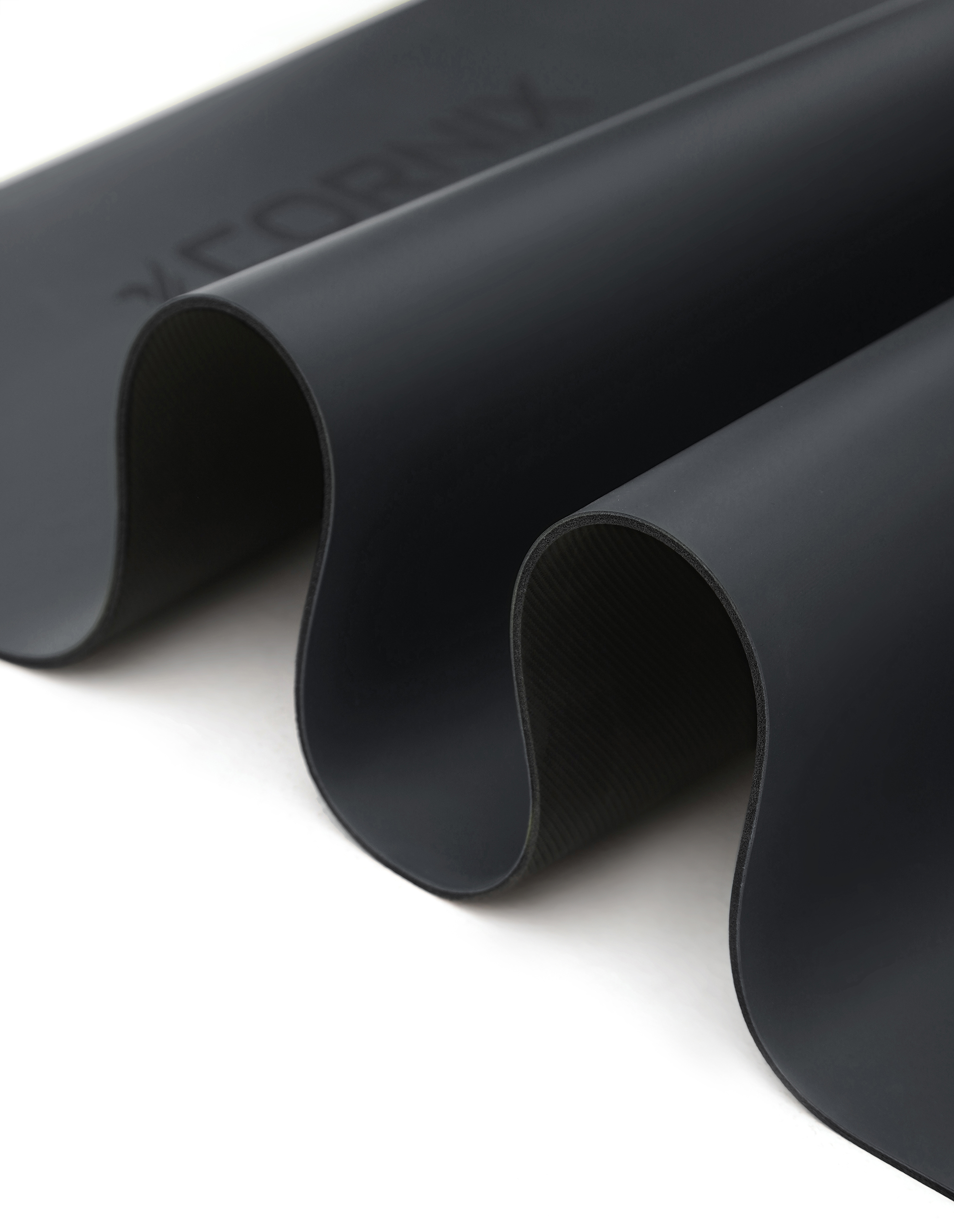 Килимок спортивний Cornix PU 183 x 68 x 0.4 см для йоги та фітнесу XR-0317 Black — мініатюра 6