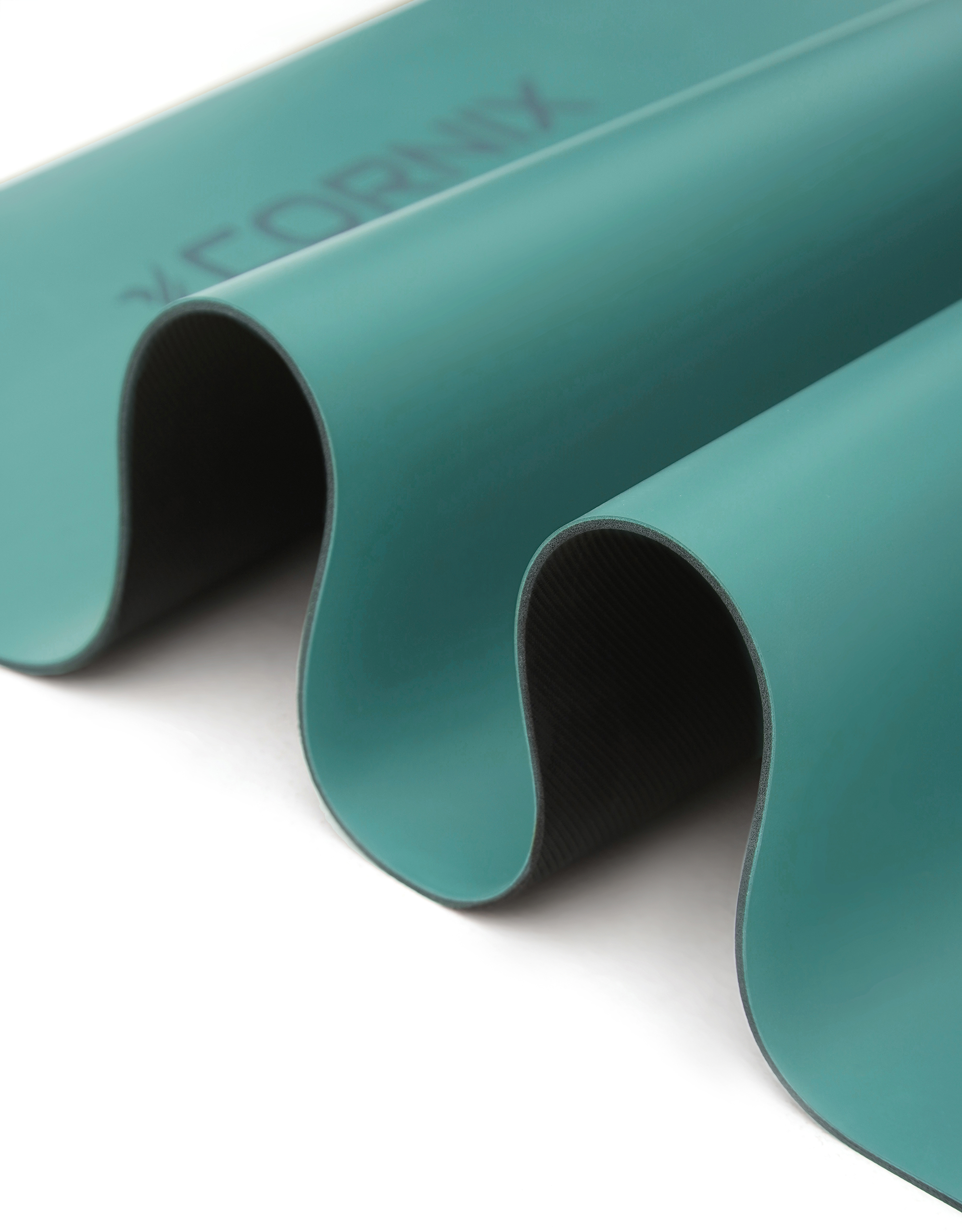 Килимок спортивний Cornix PU 183 x 68 x 0.4 см для йоги та фітнесу XR-0318 Turquoise — мініатюра 6