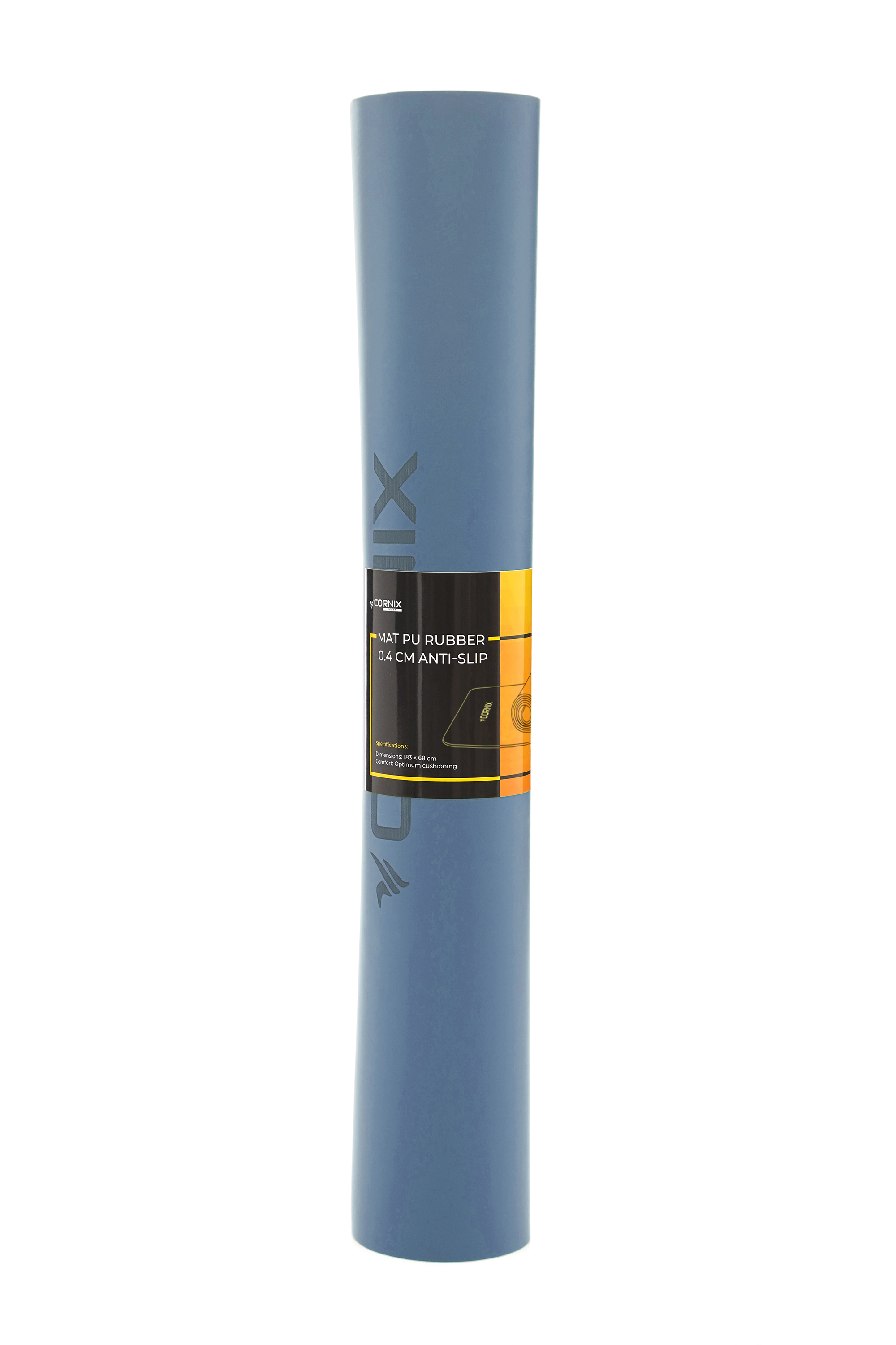 Килимок спортивний Cornix PU 183 x 68 x 0.4 см для йоги та фітнесу XR-0319 Blue — мініатюра 7