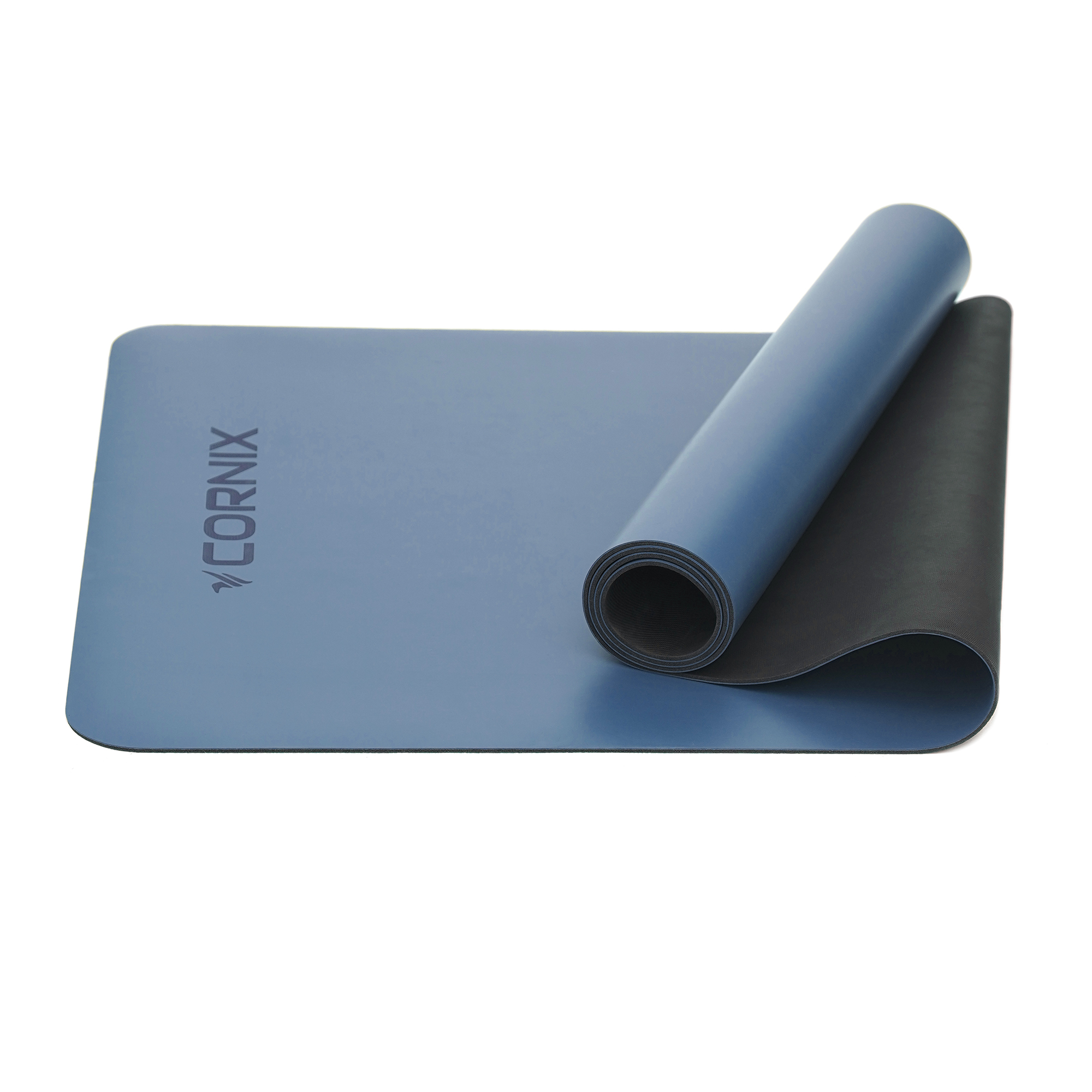 Килимок спортивний Cornix PU 183 x 68 x 0.4 см для йоги та фітнесу XR-0319 Blue — фото 2