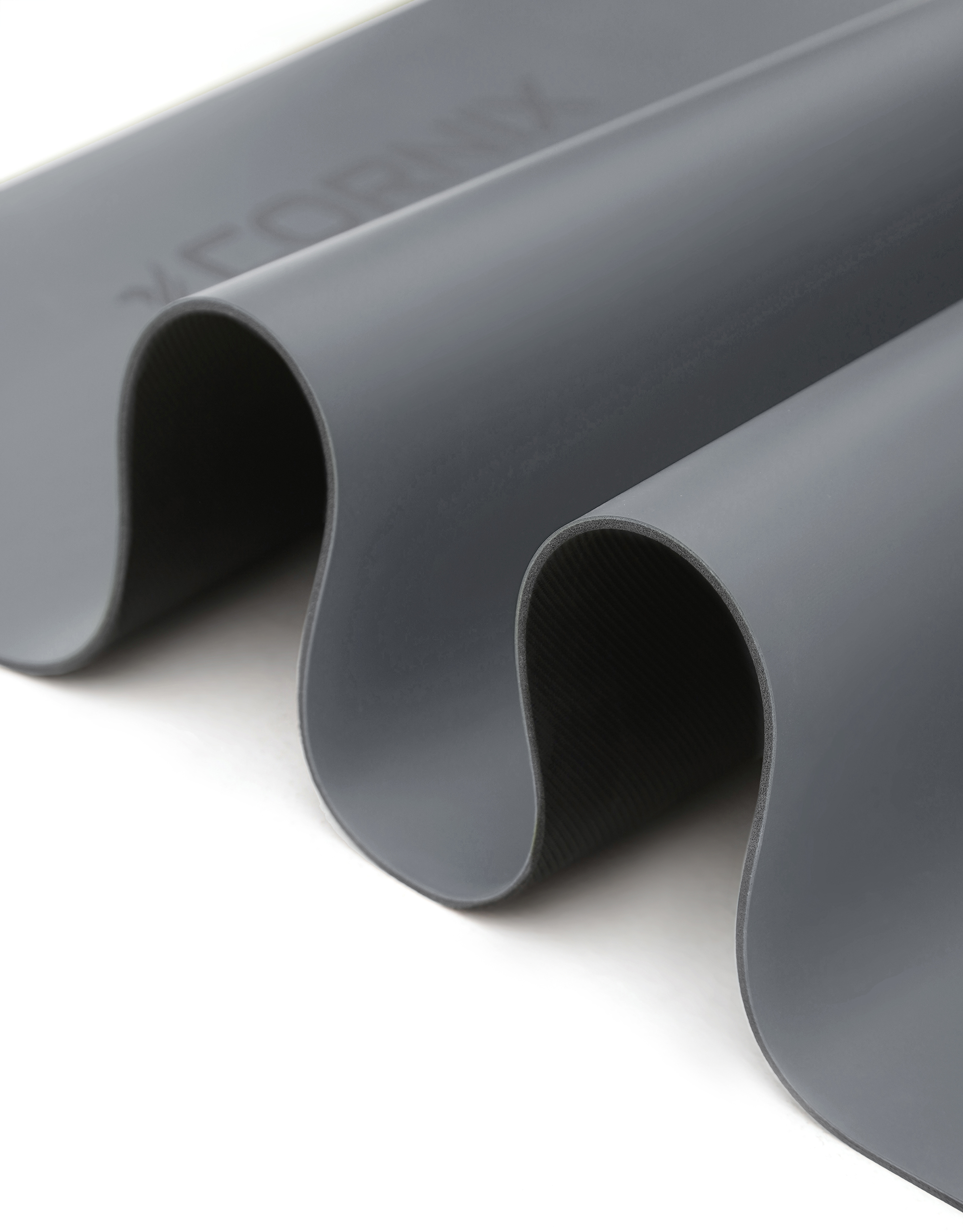 Килимок спортивний Cornix PU 183 x 68 x 0.4 см для йоги та фітнесу XR-0320 Grey — фото 3