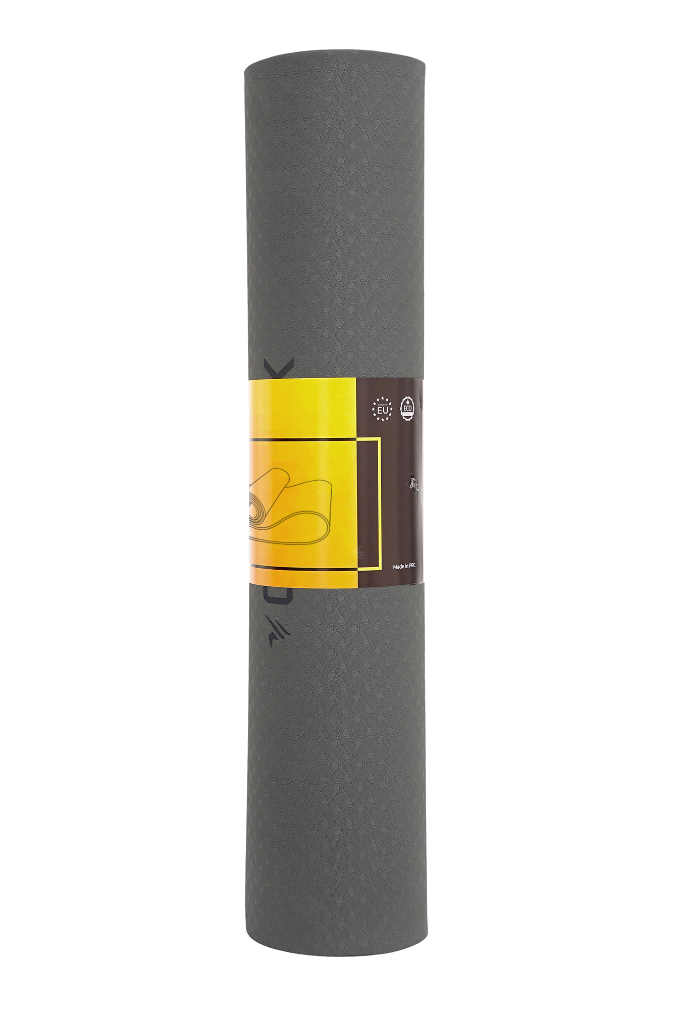 Килимок спортивний Cornix TPE 183 x 61 x 0.6 см для йоги та фітнесу XR-0002 Black/Green — фото 5