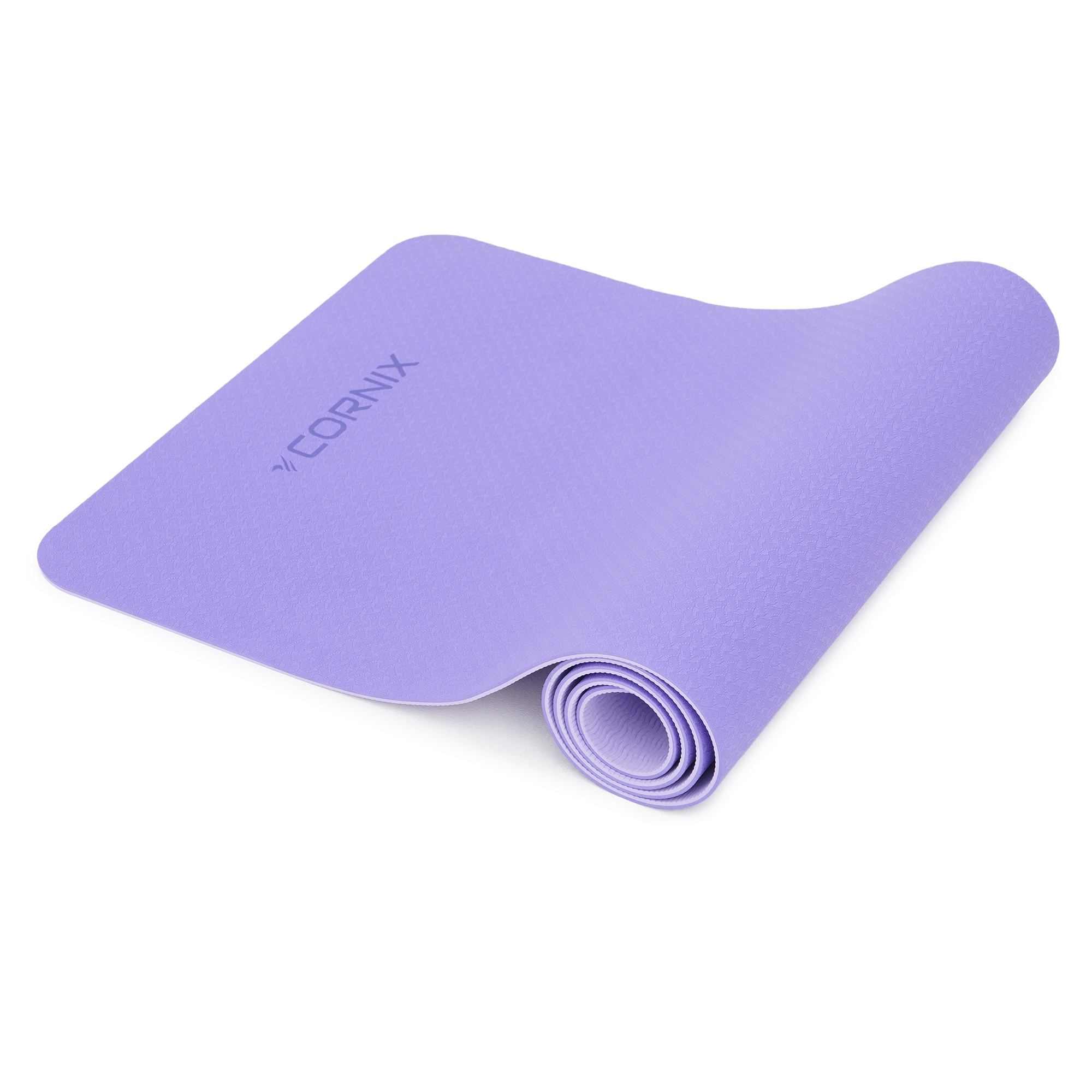 Килимок спортивний Cornix TPE 183 x 61 x 0.6 см для йоги та фітнесу XR-0004 Violet/Purple — фото 5