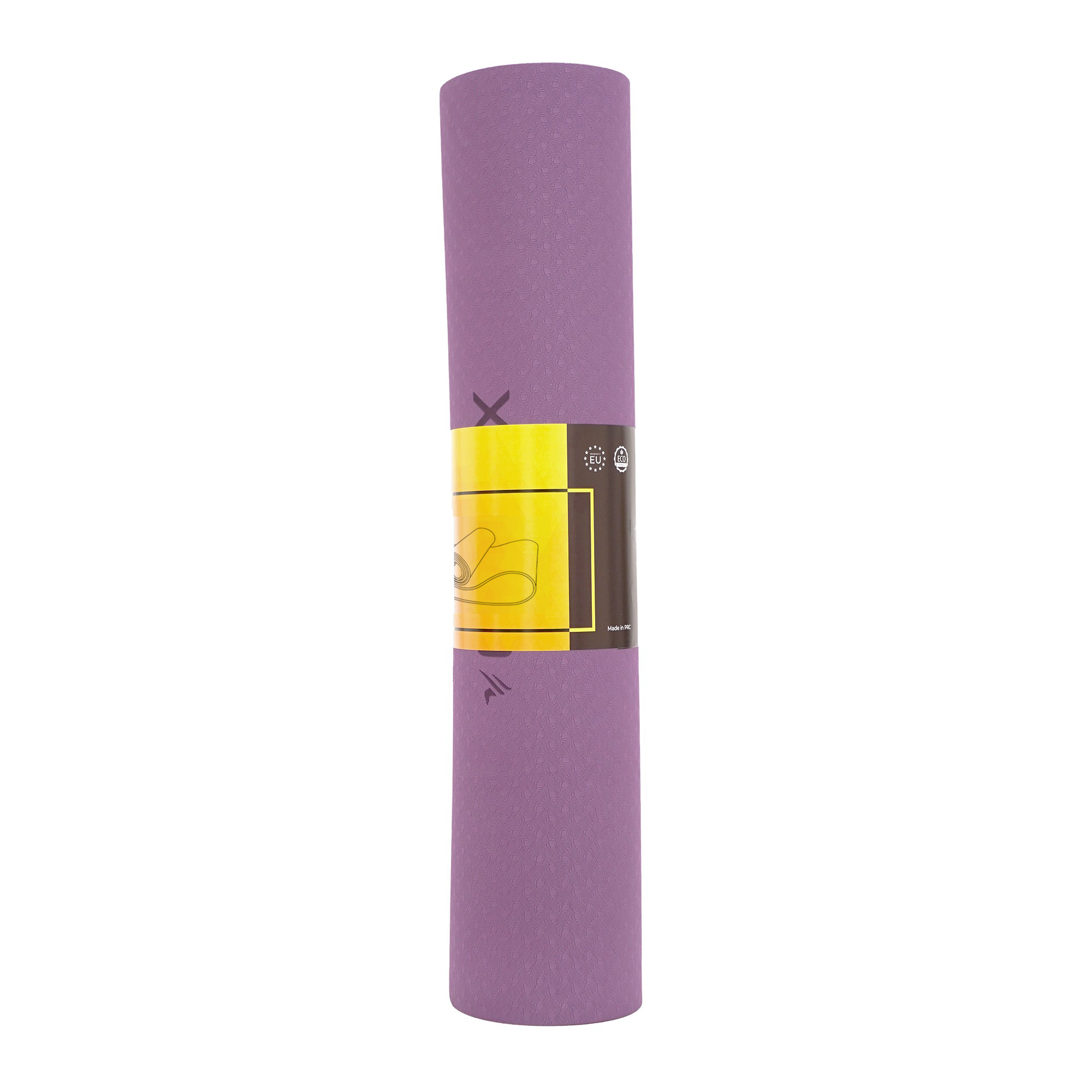 Килимок спортивний Cornix TPE 183 x 61 x 0.6 см для йоги та фітнесу XR-0007 Plum/Rose — фото 5