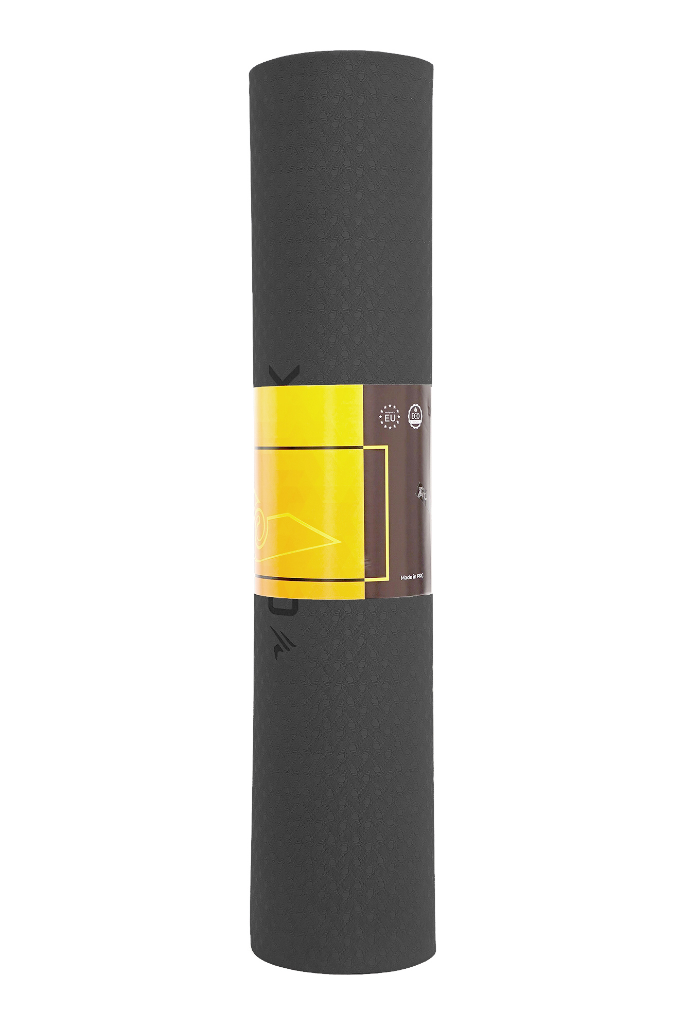 Килимок спортивний Cornix TPE 183 x 61 x 0.6 см для йоги та фітнесу XR-0349 Black/Grey — мініатюра 7