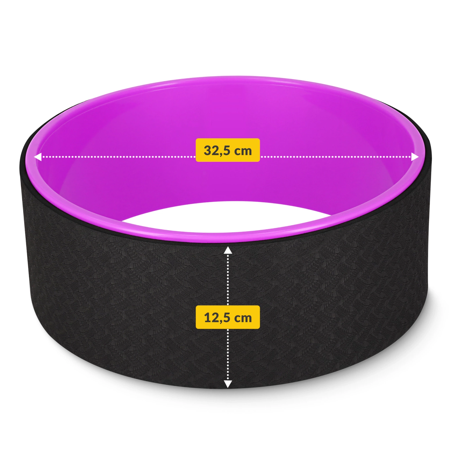 Колесо для йоги та фітнесу 4FIZJO Dharma Black/Pink (P-5907222931455) — фото 4