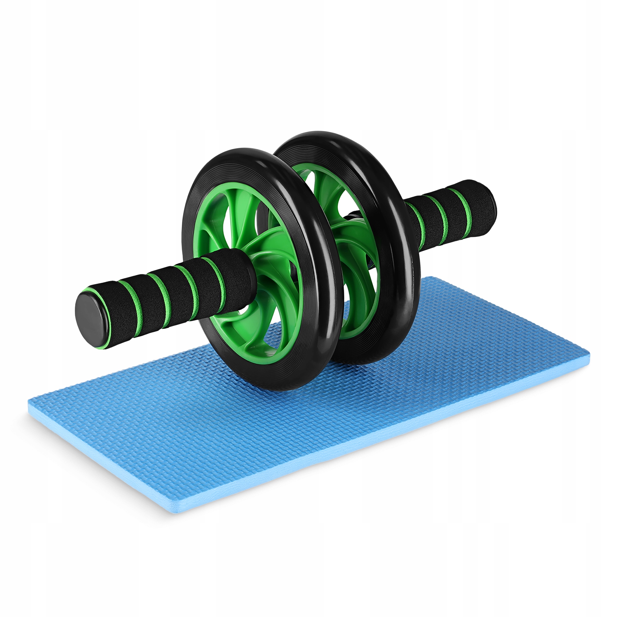 Ролик (гімнастичне колесо) для преса 4FIZJO Ab Wheel Black/Green (P-5907222931523) — фото 4