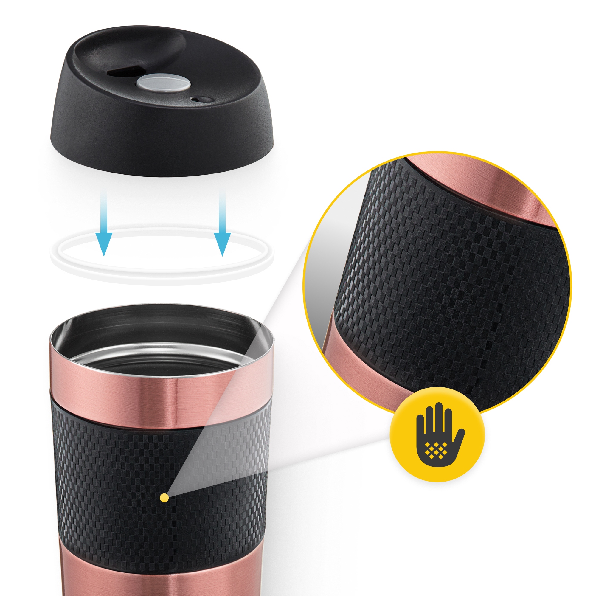 Термокухоль Mountain Goat Travel 0.4 л Rose Gold (P-5907739315960) — мініатюра 8