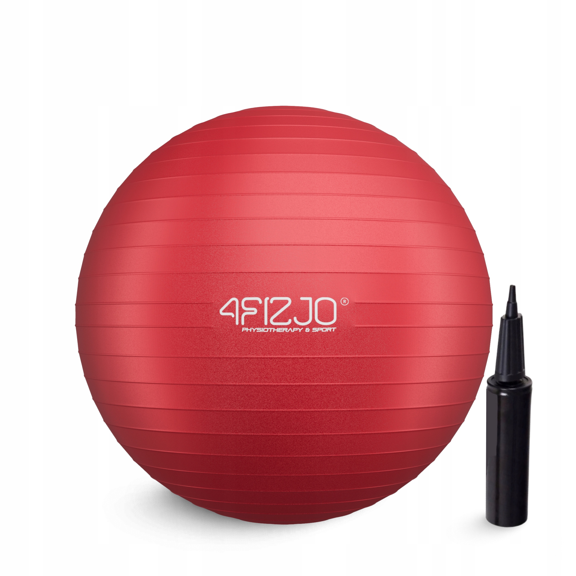 М'яч для фітнесу (фітбол) 4FIZJO 55 см Anti-Burst Red (P-5907222931509) — мініатюра 6