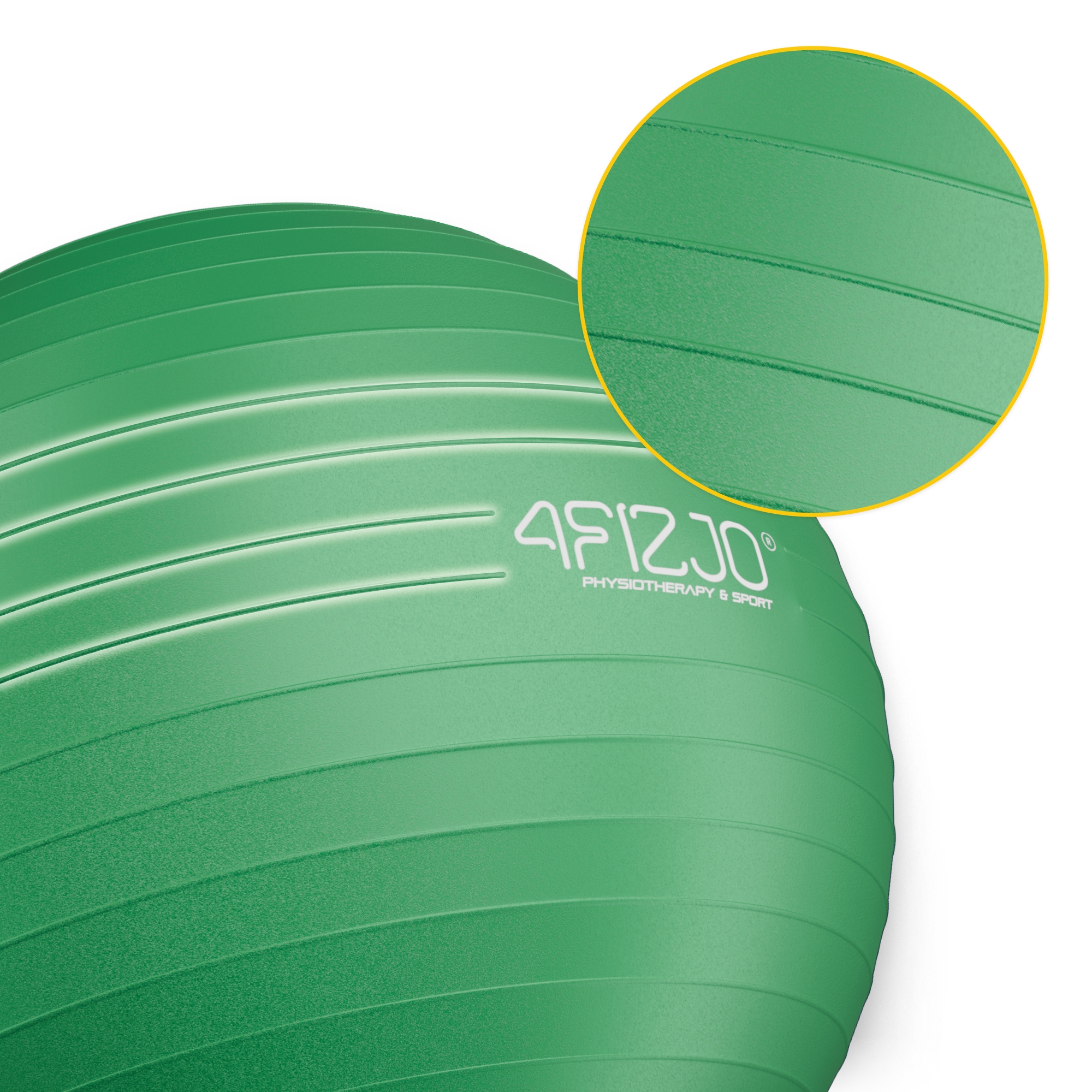 М'яч для фітнесу (фітбол) 4FIZJO 75 см Anti-Burst Green (P-5907222931189) — мініатюра 8