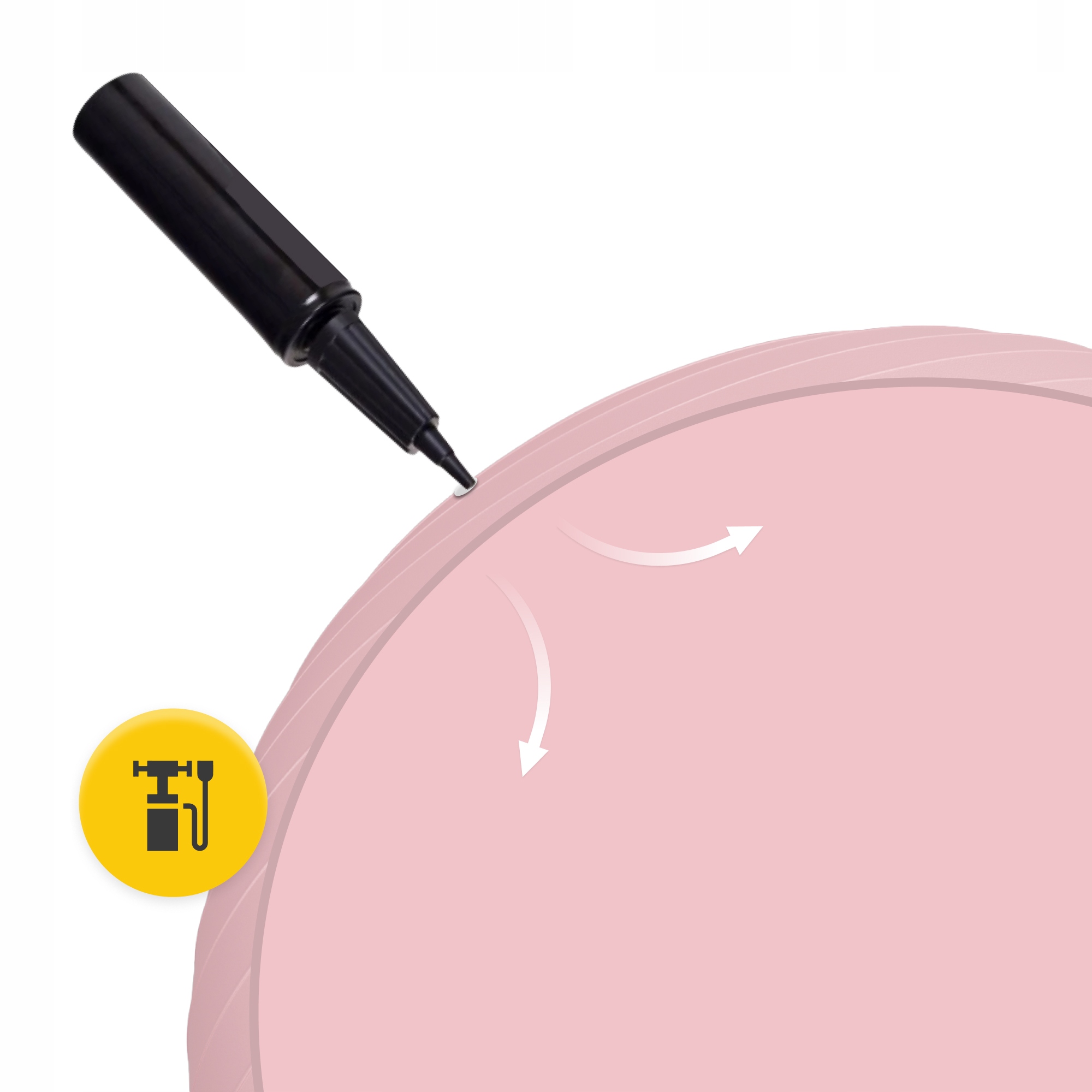 М'яч для фітнесу (фітбол) 4FIZJO 85 см Anti-Burst Pink (P-5907739317421) — мініатюра 10