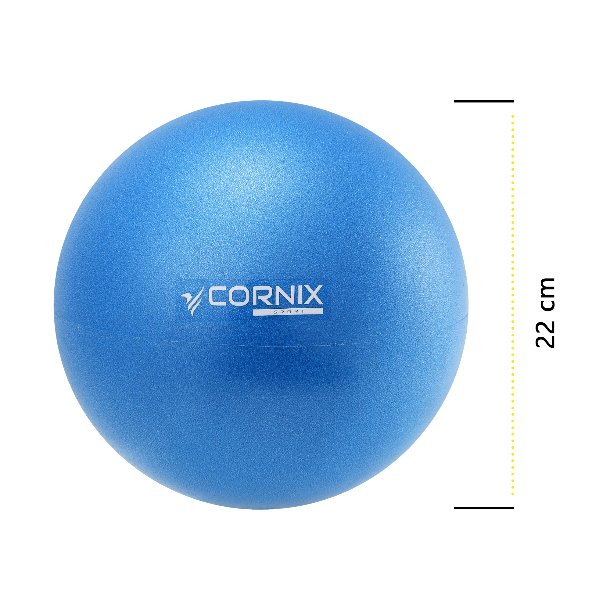 М'яч для пілатесу, йоги, реабілітації Cornix MiniGYMball 22 см XR-0226 Blue — мініатюра 7