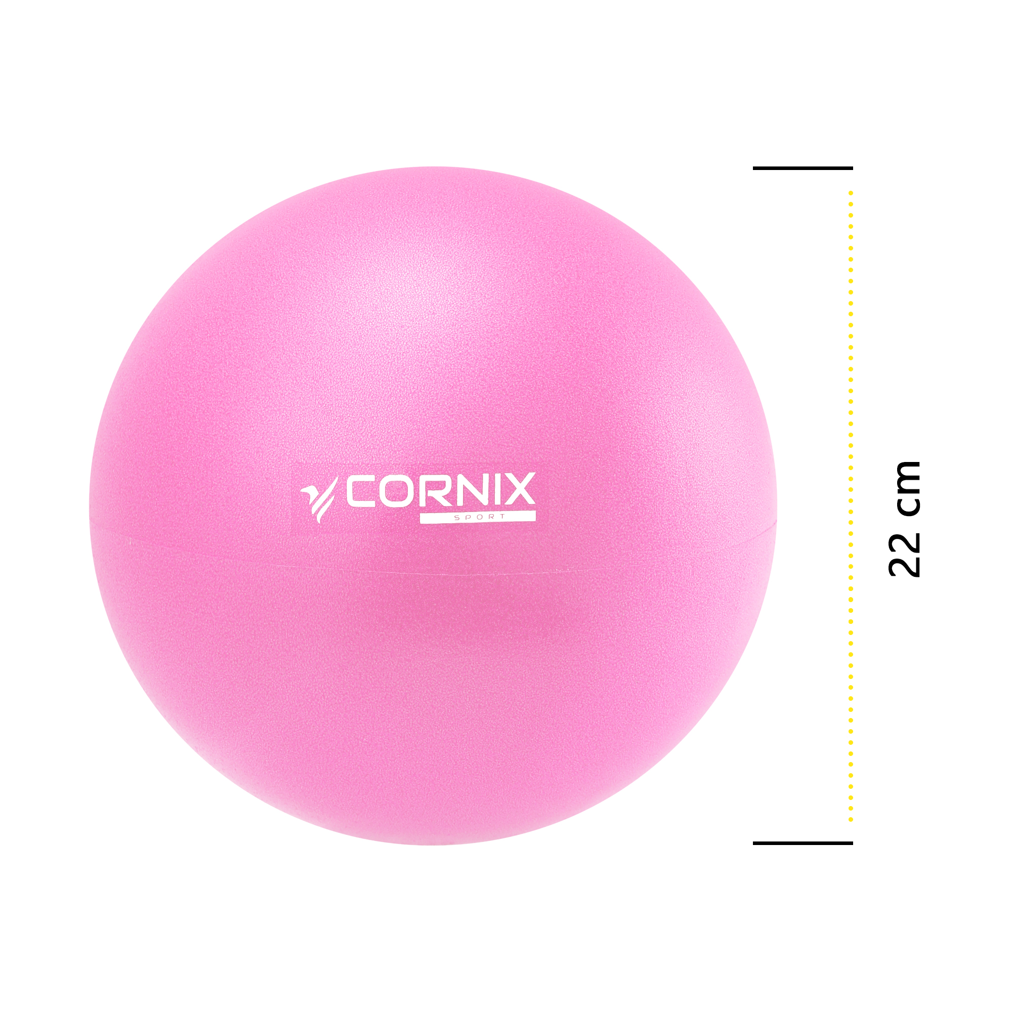 М'яч для пілатесу, йоги, реабілітації Cornix MiniGYMball 22 см XR-0228 Pink — фото 3
