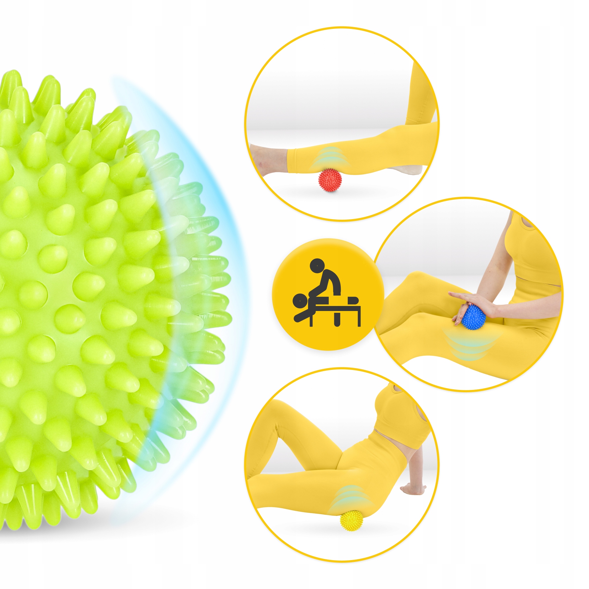 Масажні м'ячі з шипами 4FIZJO Spike Balls 4 шт (P-5907739310514) — мініатюра 7
