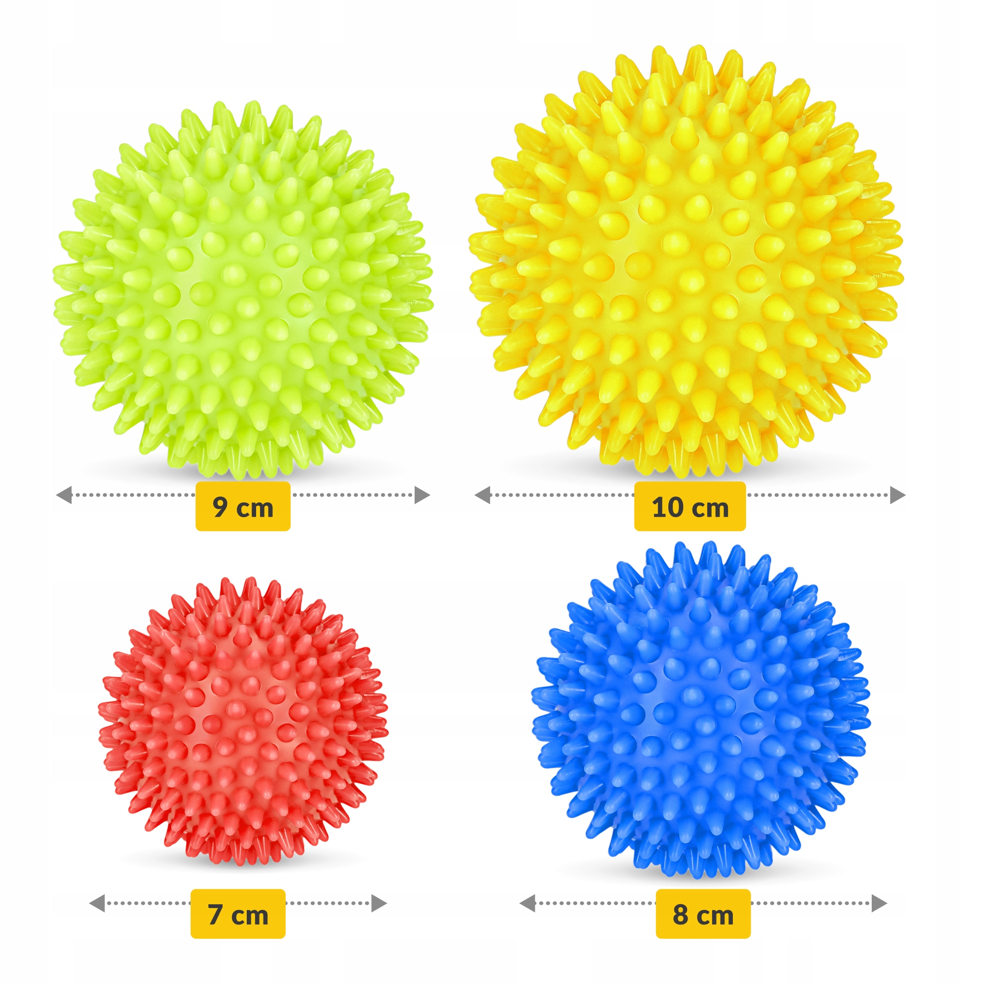 Масажні м'ячі з шипами 4FIZJO Spike Balls 4 шт (P-5907739310514) — фото 3