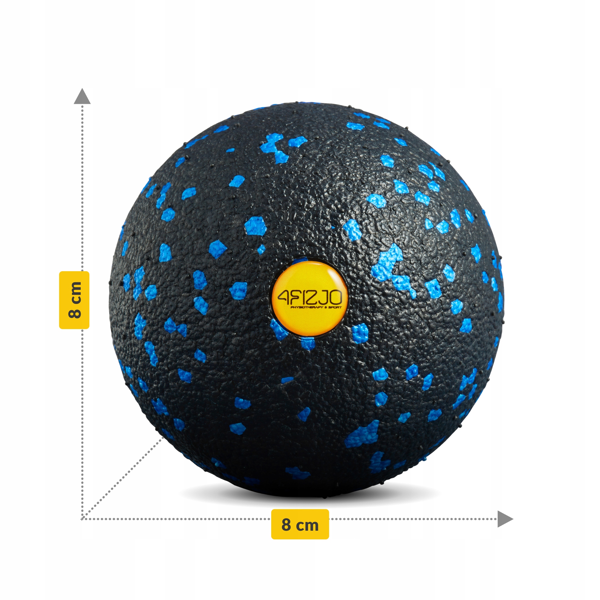 Масажний м'яч 4FIZJO EPP Ball 08 Black/Blue (P-5907222931257) — мініатюра 7